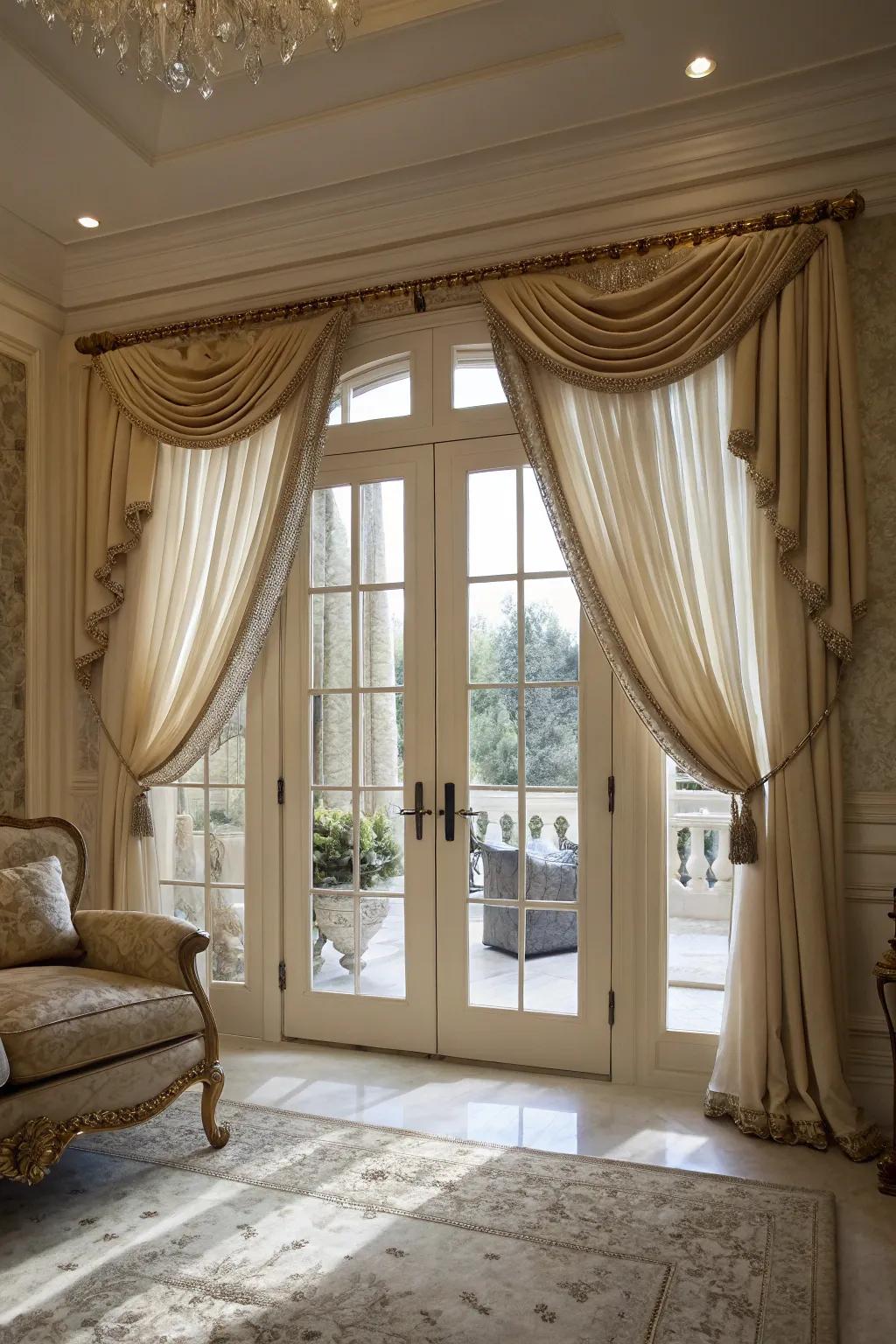 Layered treatments add depth and interest.