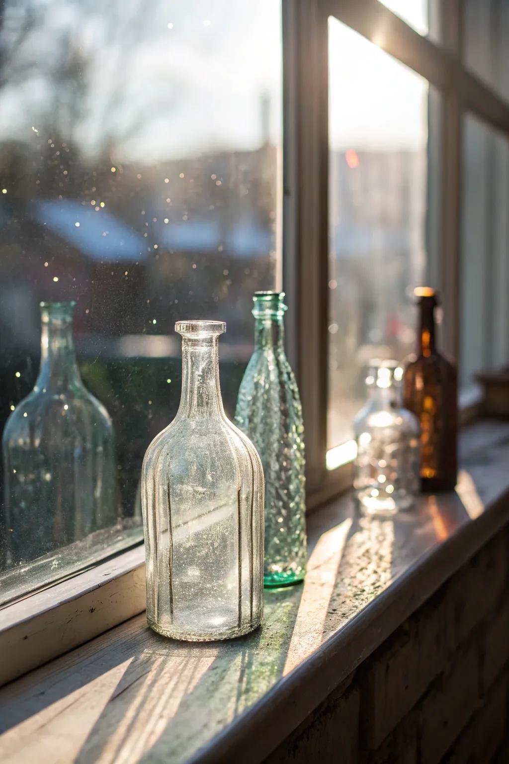 See-through glasswork adds style and lightness.