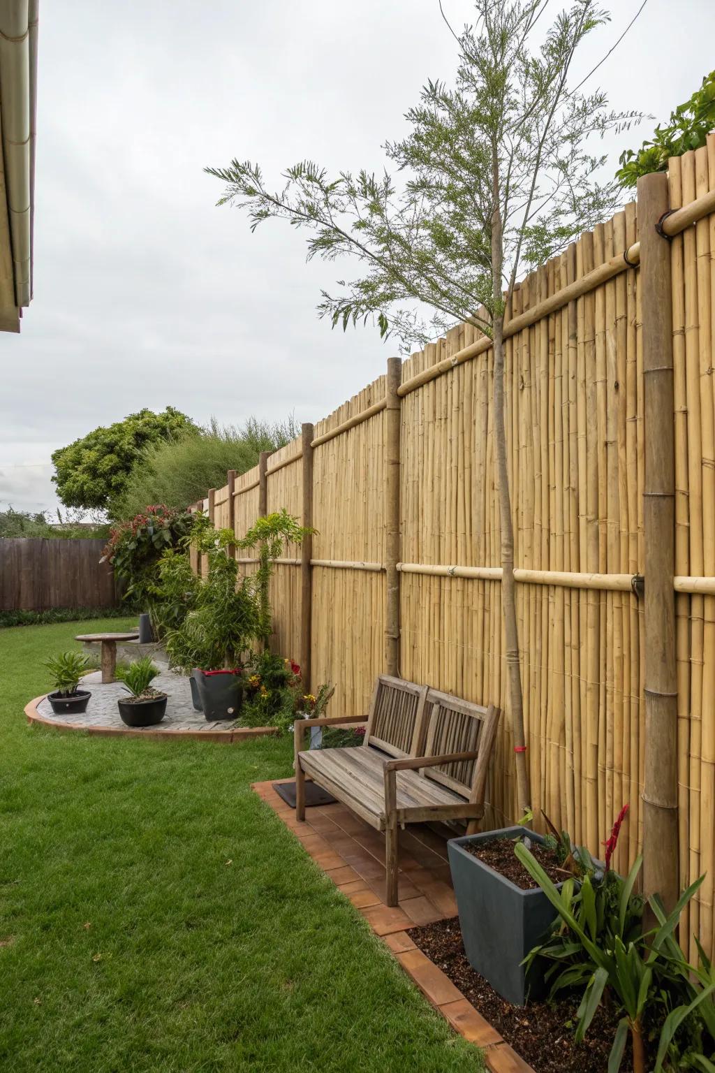 Living fences for privacy and a cool look.