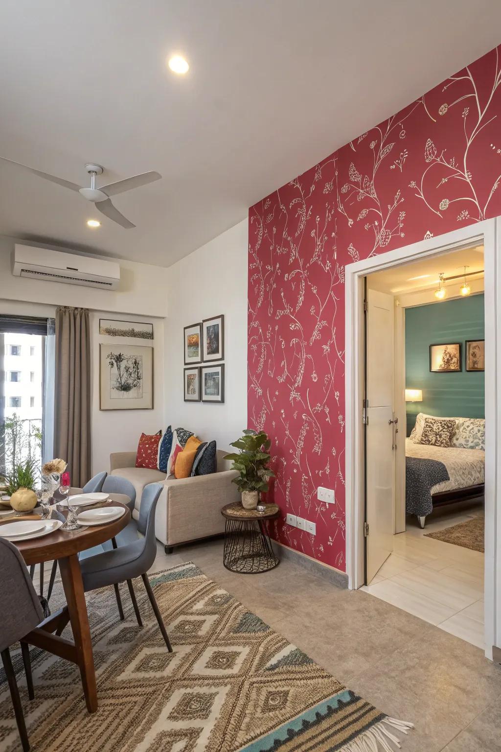 A bold wall expresses style.