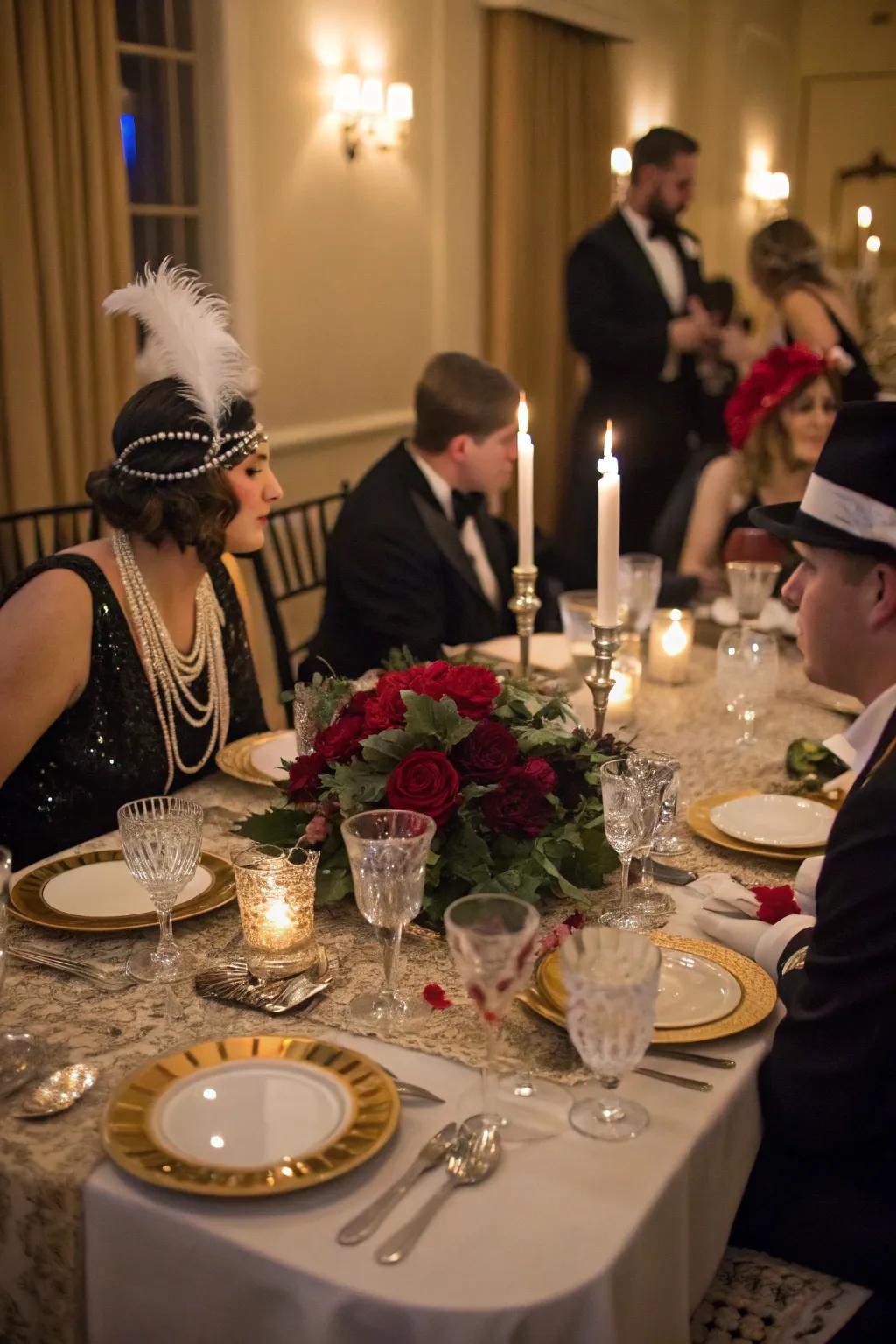 Dive into an evening of mystery with a whodunnit dinner.