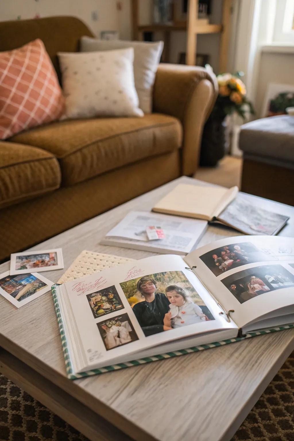 An infant log filled with cherished memories.