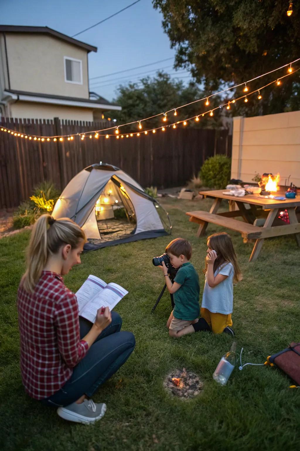 A photo journal captures the memories of your camping adventure.