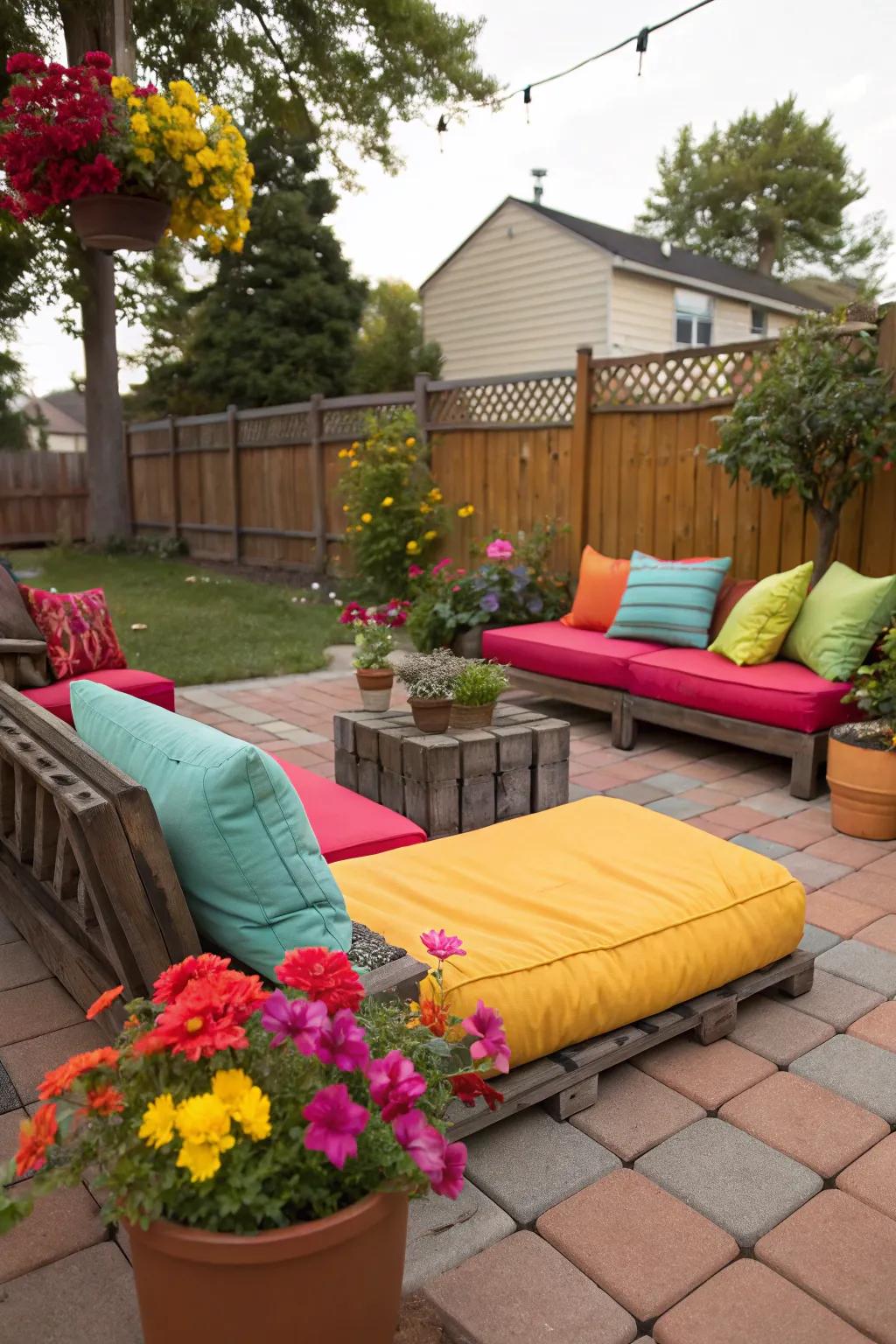 Bold highlights bring personality and cheer to your backyard.