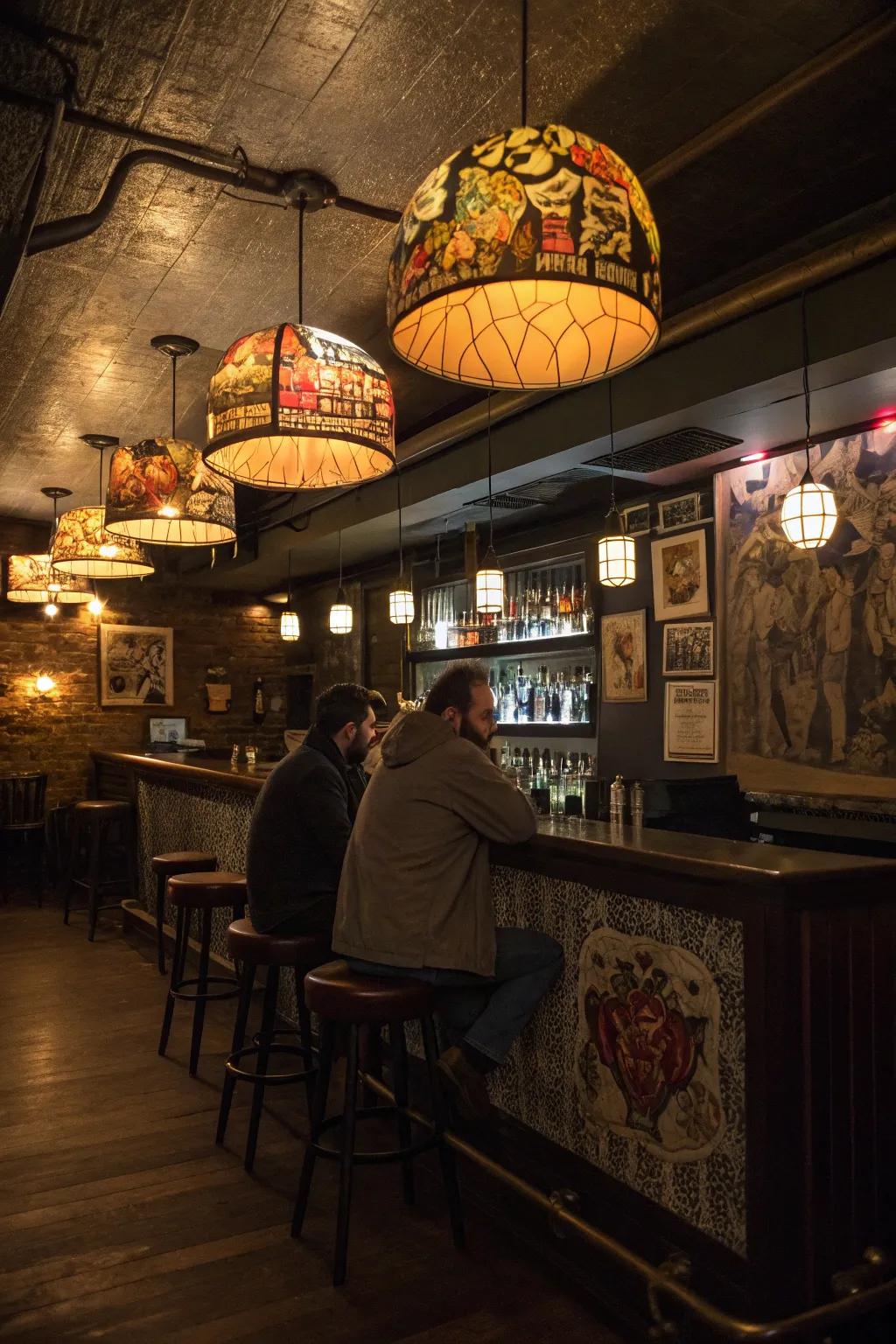 Creative lights add personality and intrigue.