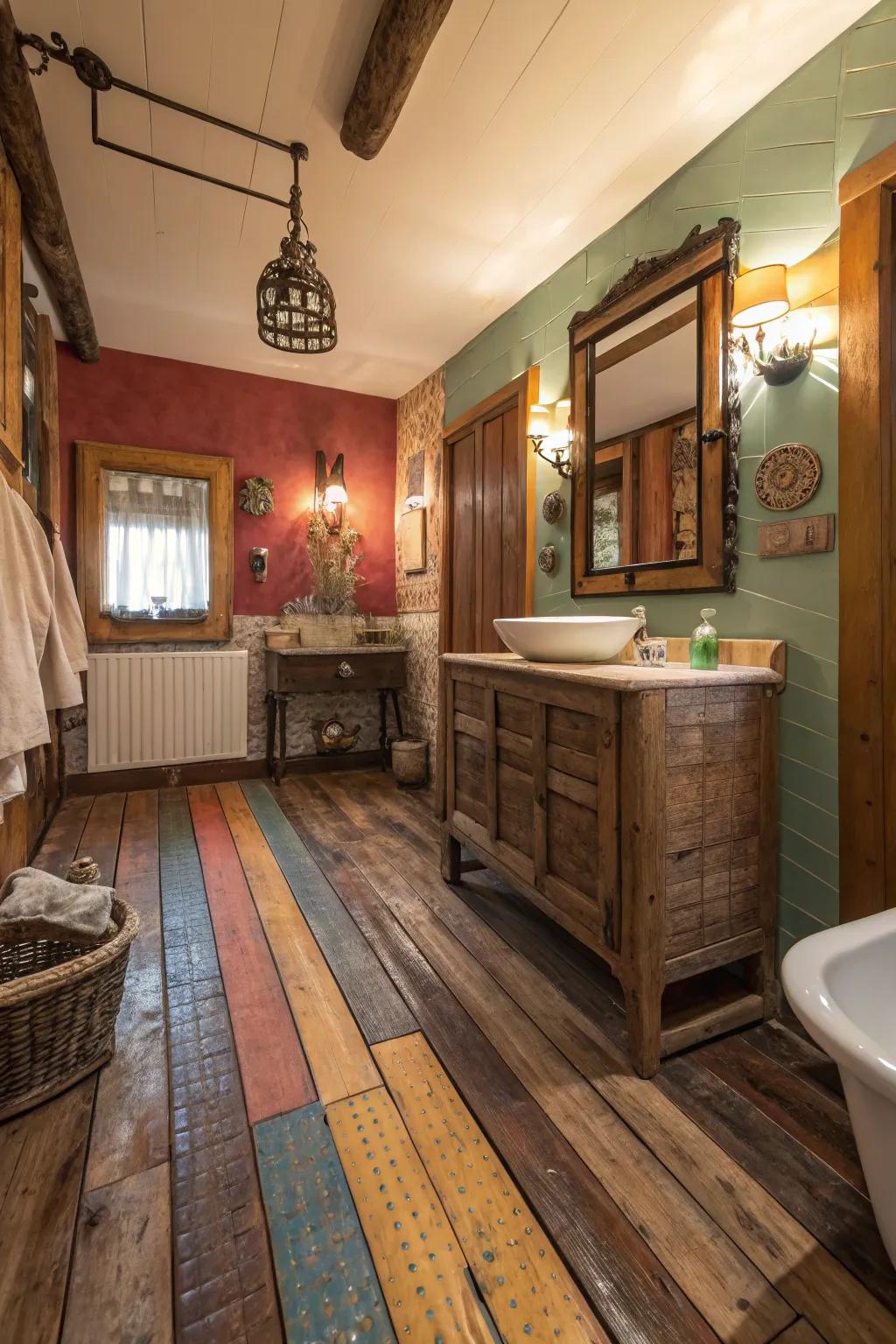 Introduce charm through painted timber grounds.