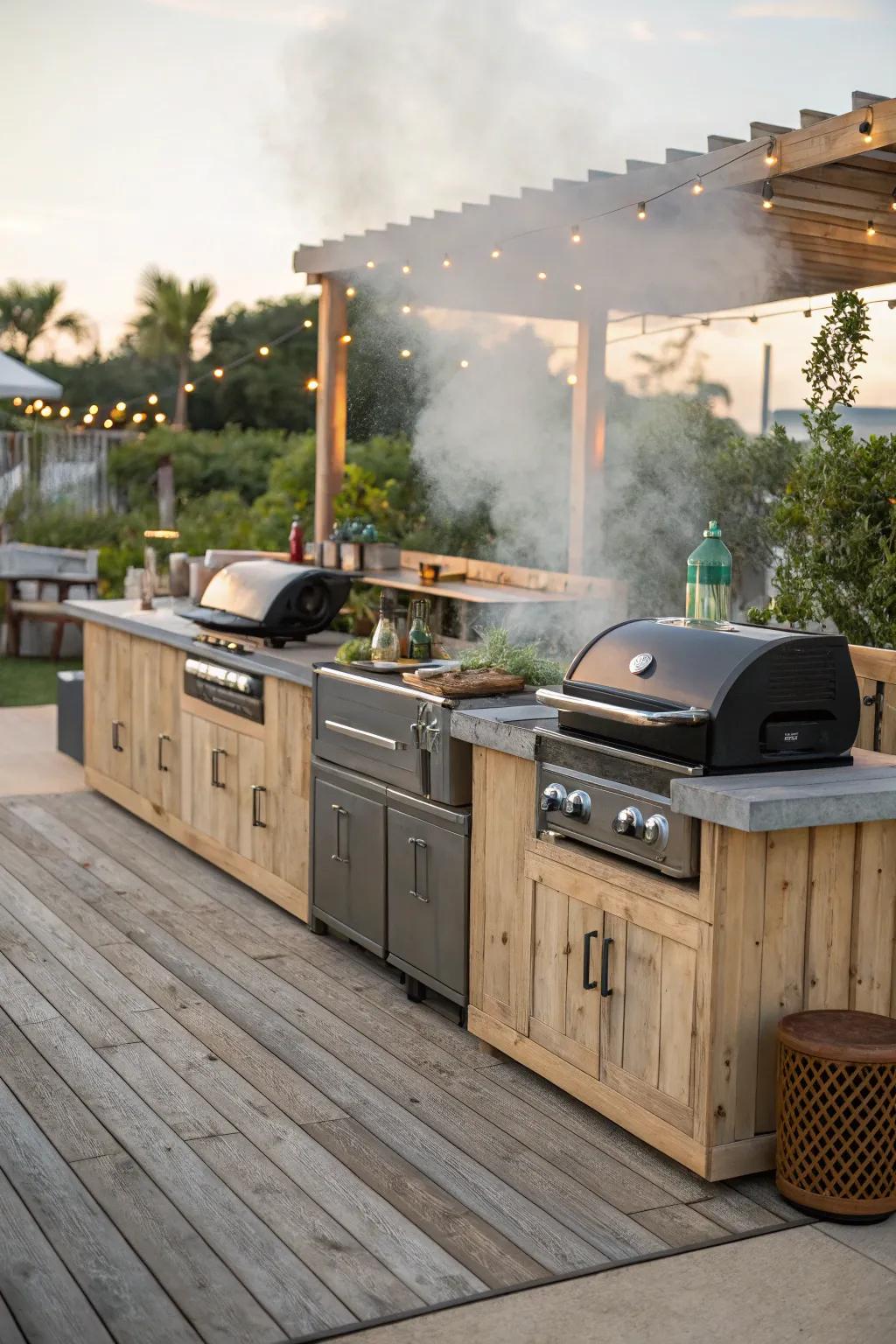 Cook in many ways with grills.