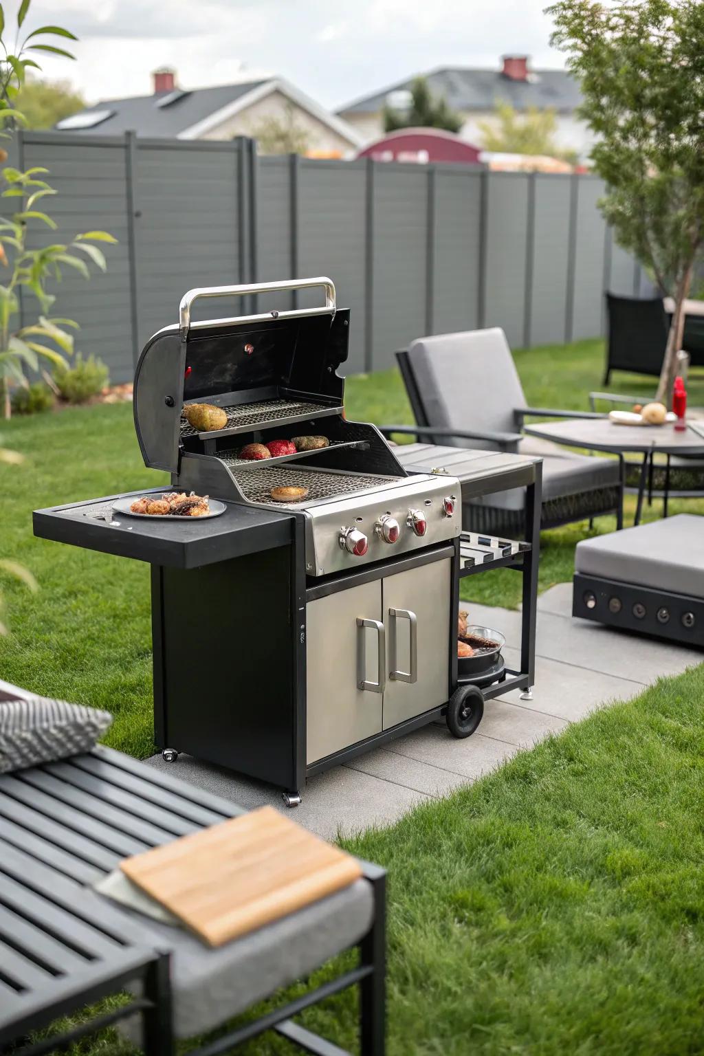 Tailor your outdoor cooking with a sections grill.
