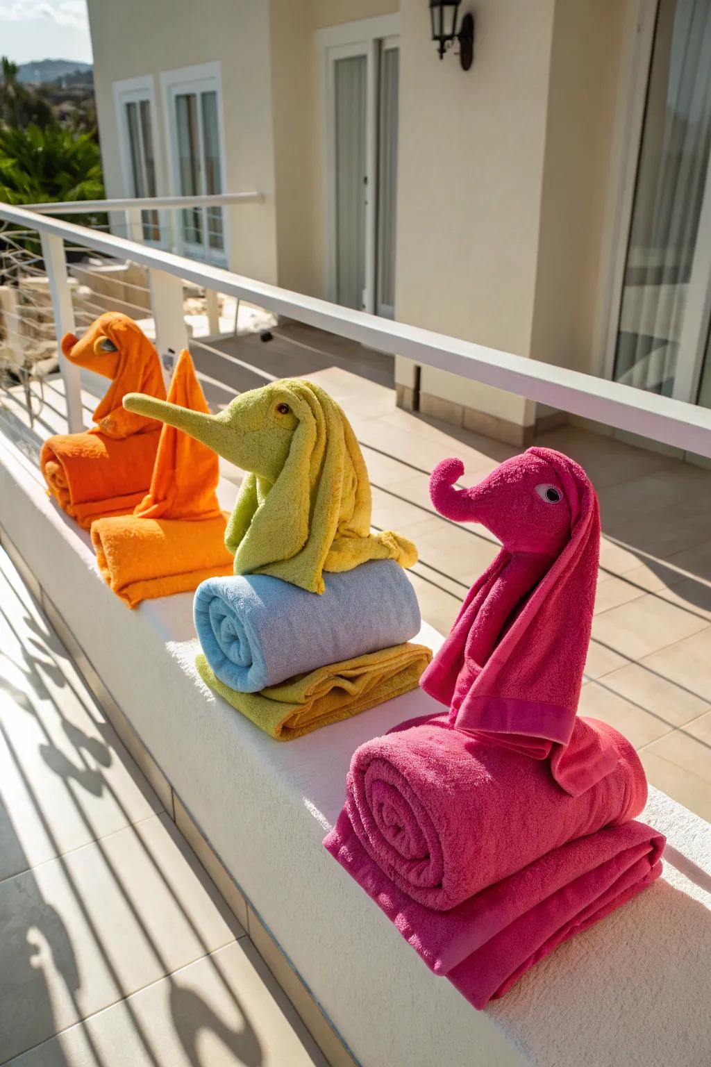 Impress with artistic textile displays that add a dash of whimsy to your space.