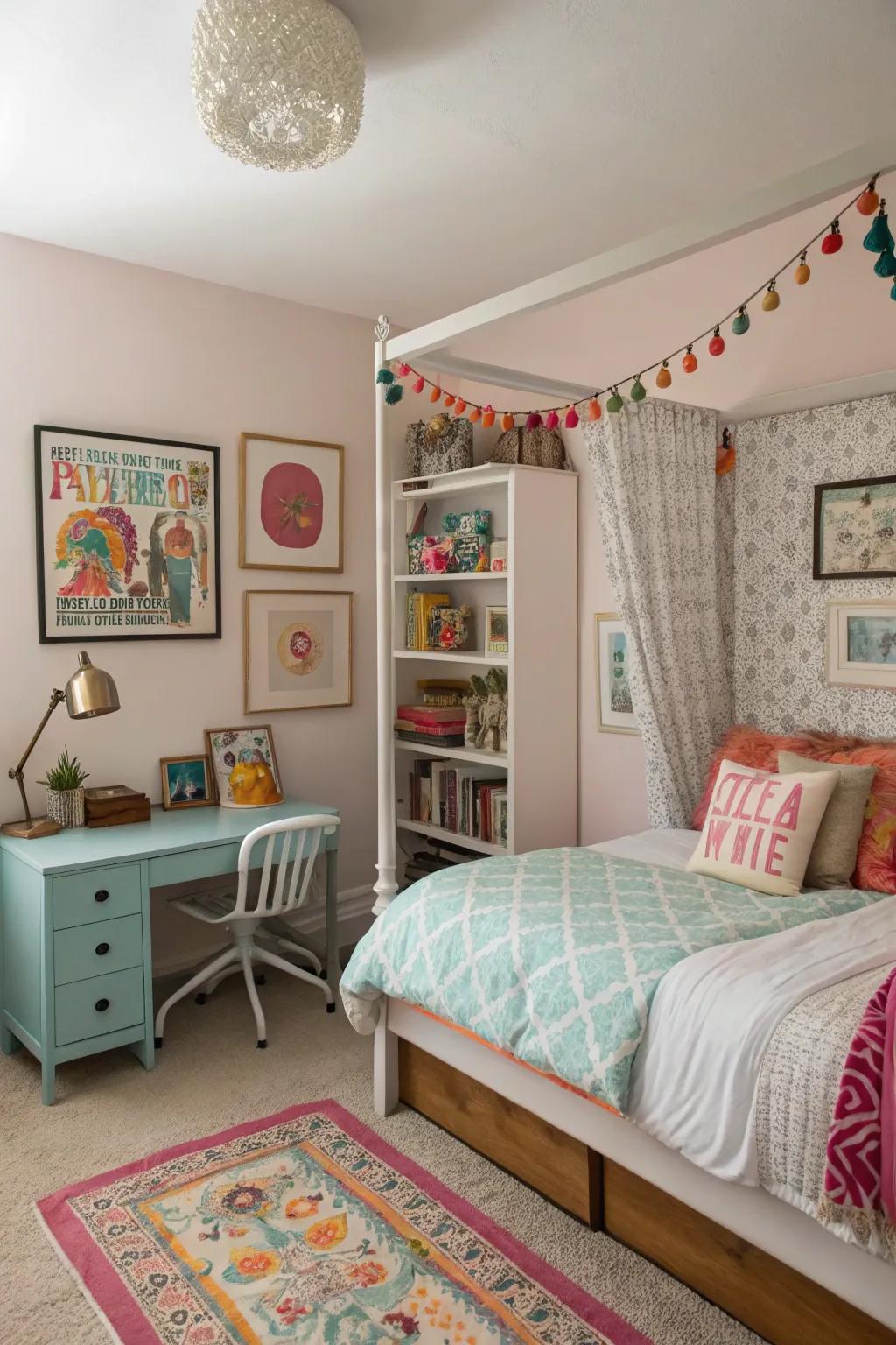 Diverse decor that brings a unique and tailored accent to the space.