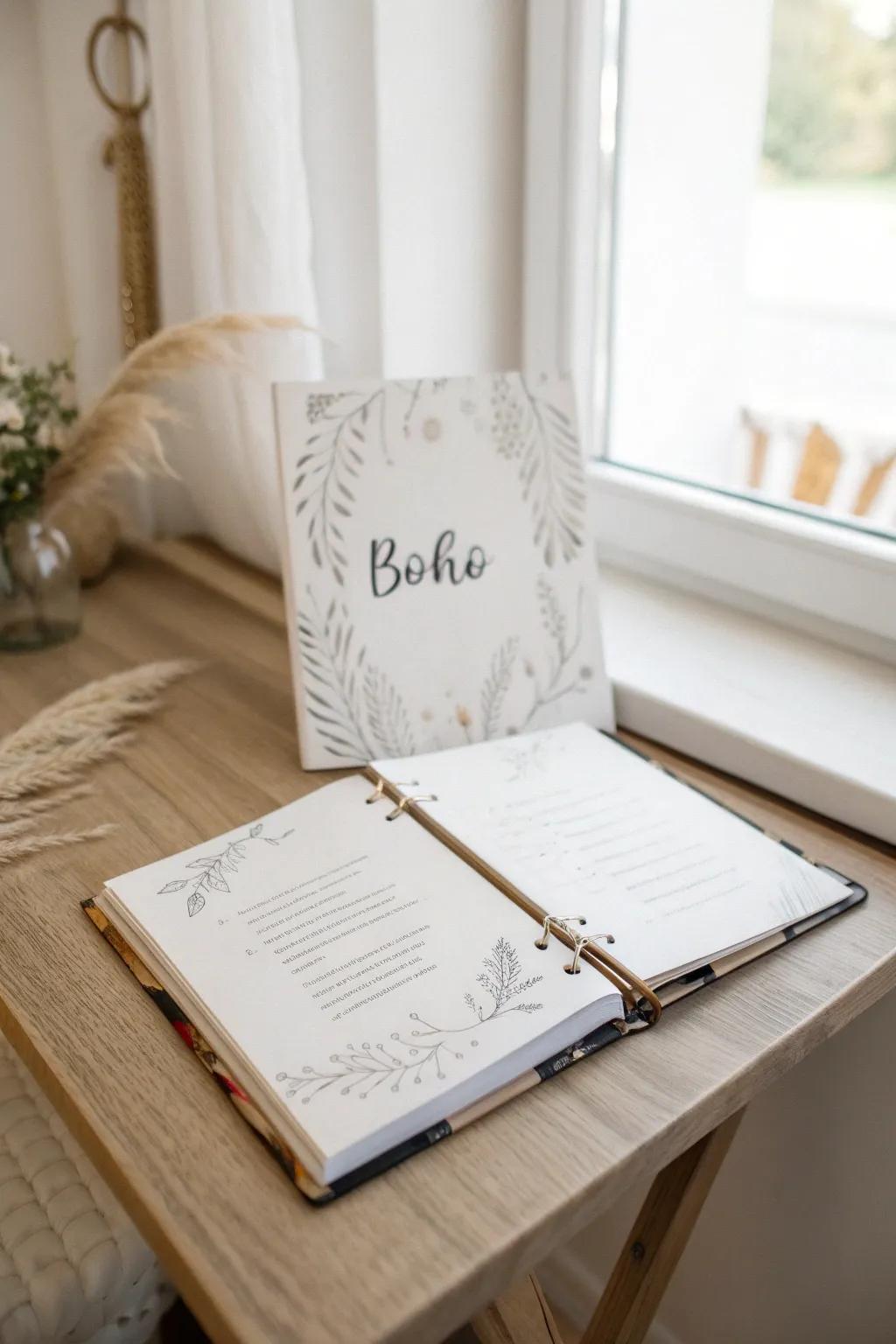 Elevate your organization game with a touch of artistry! Discover the beauty of calligraphy on your binder cover. #CalligraphyCraft #MinimalistDesign