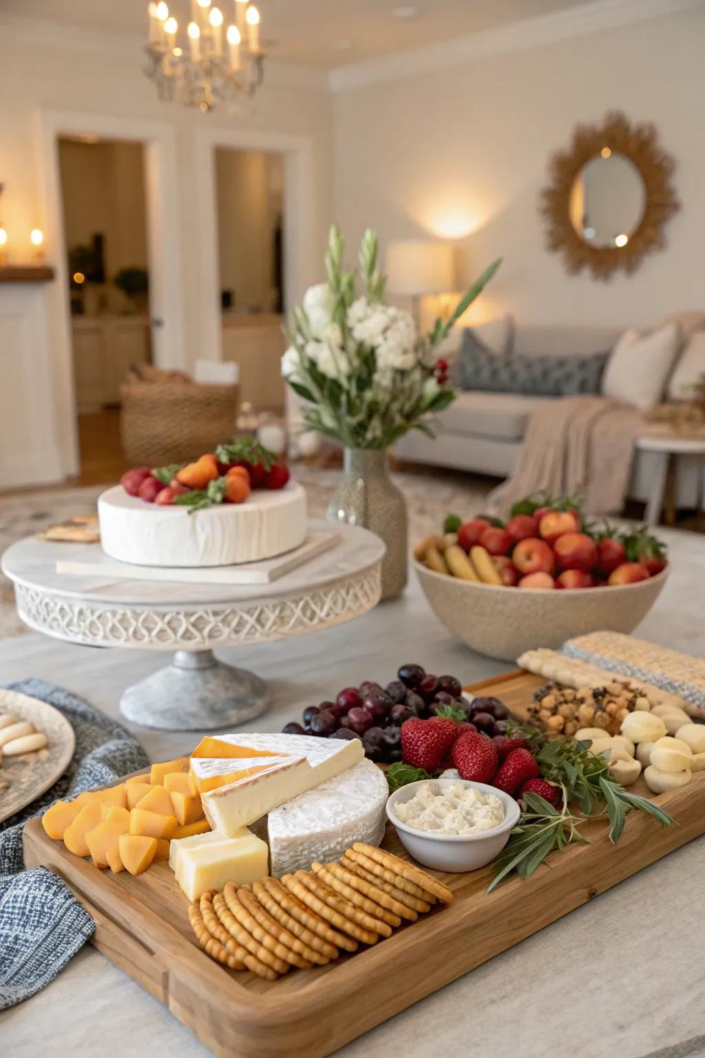 Elegant simplicity creates a sophisticated and understated display.