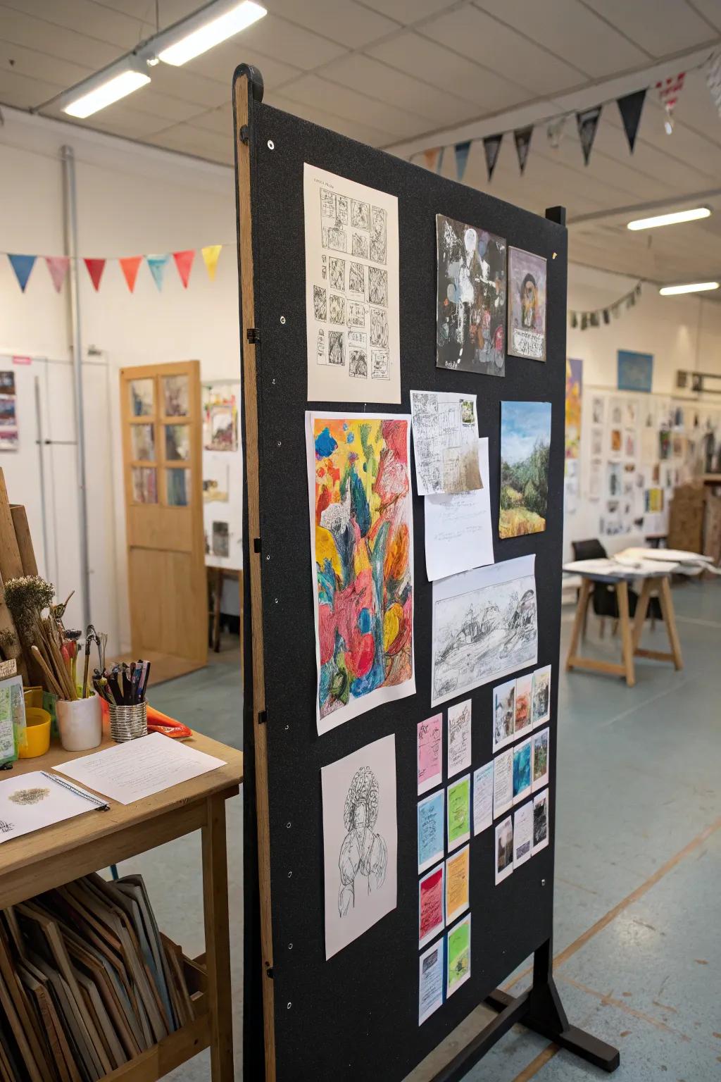 Express your artistic side with a memo board that doubles as a canvas.