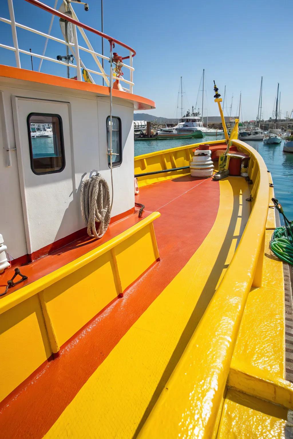 Brilliant colors introduce an element of cheer.