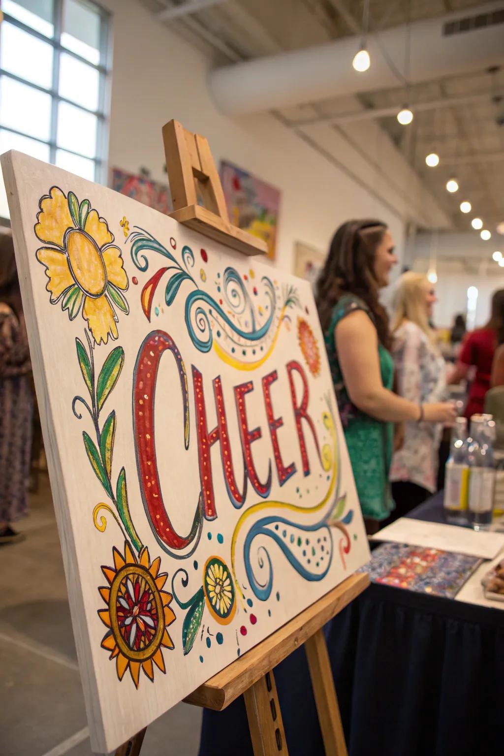 Hand-painted artistry offers personal expression.