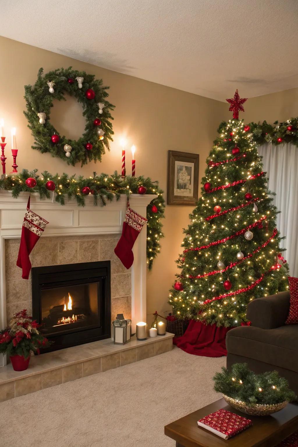 Traditional tones for a festive holiday.