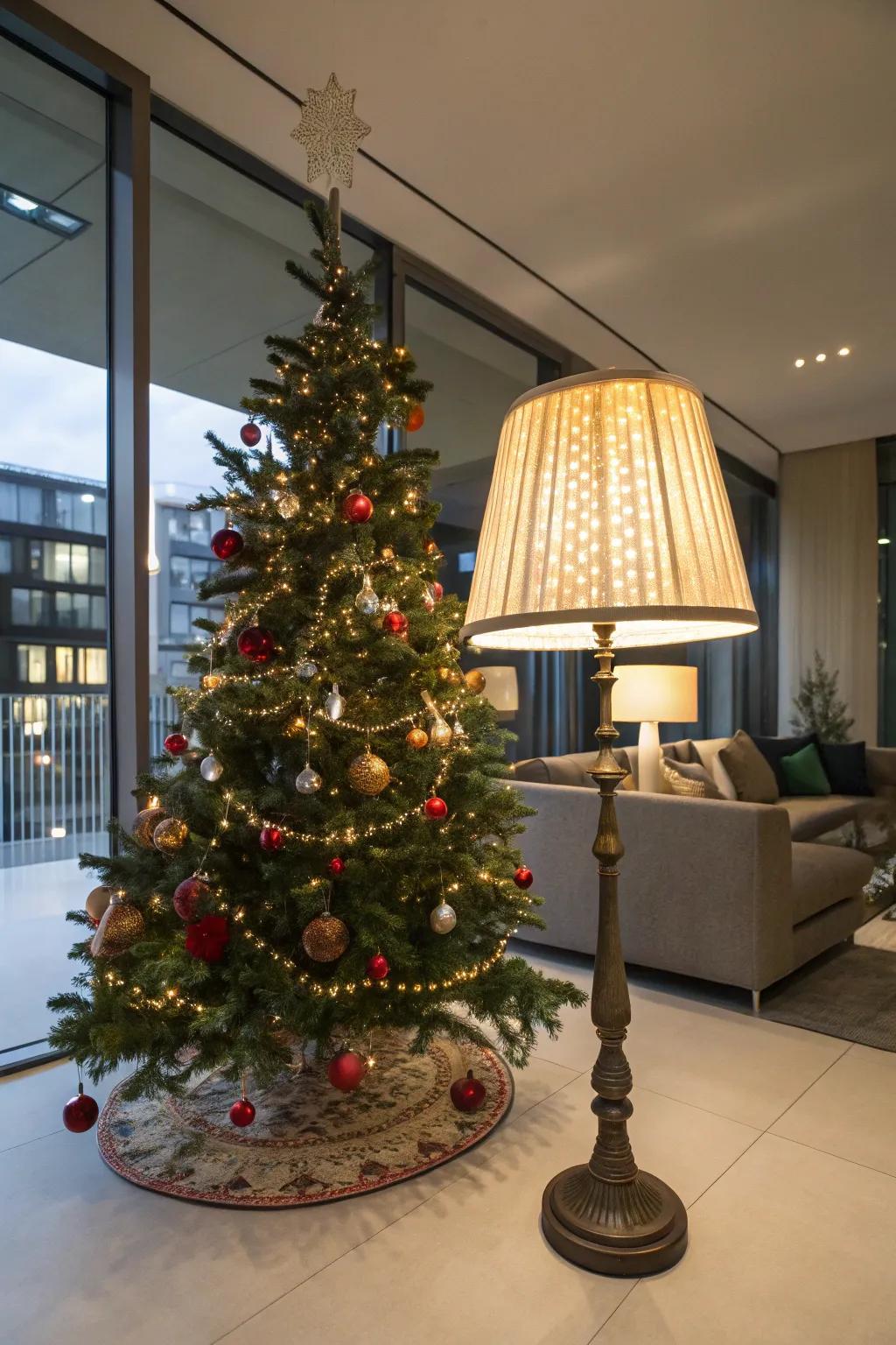 A reflector enclosure injects effortless style into your tree's base.