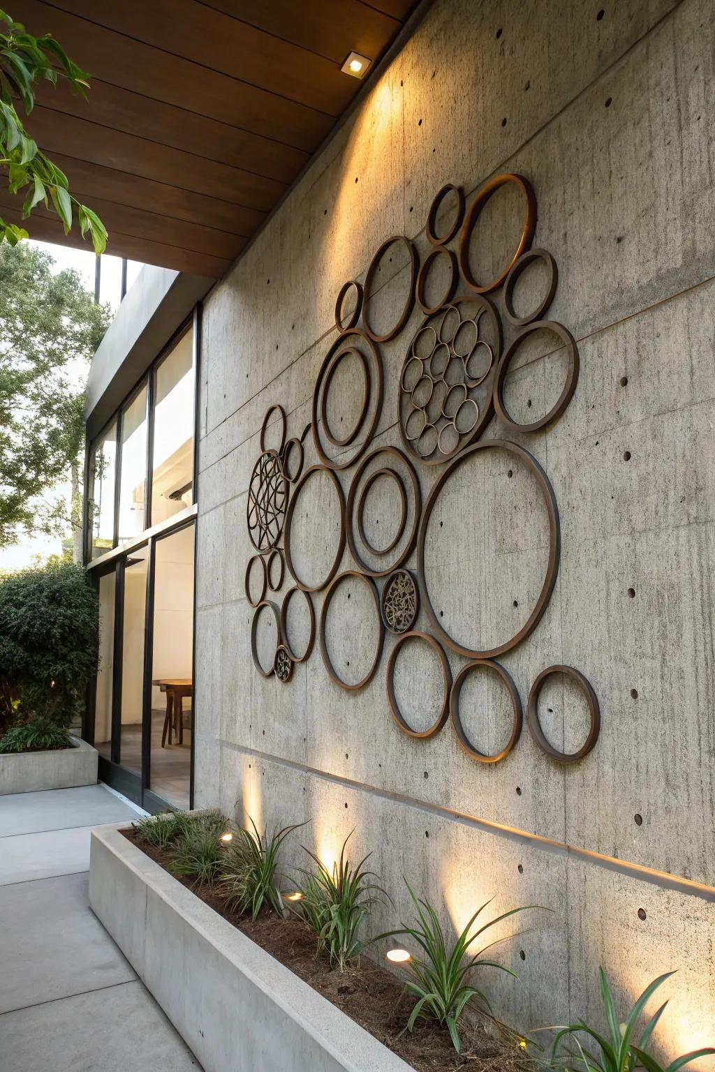Introduce suaveness through metal artistry.