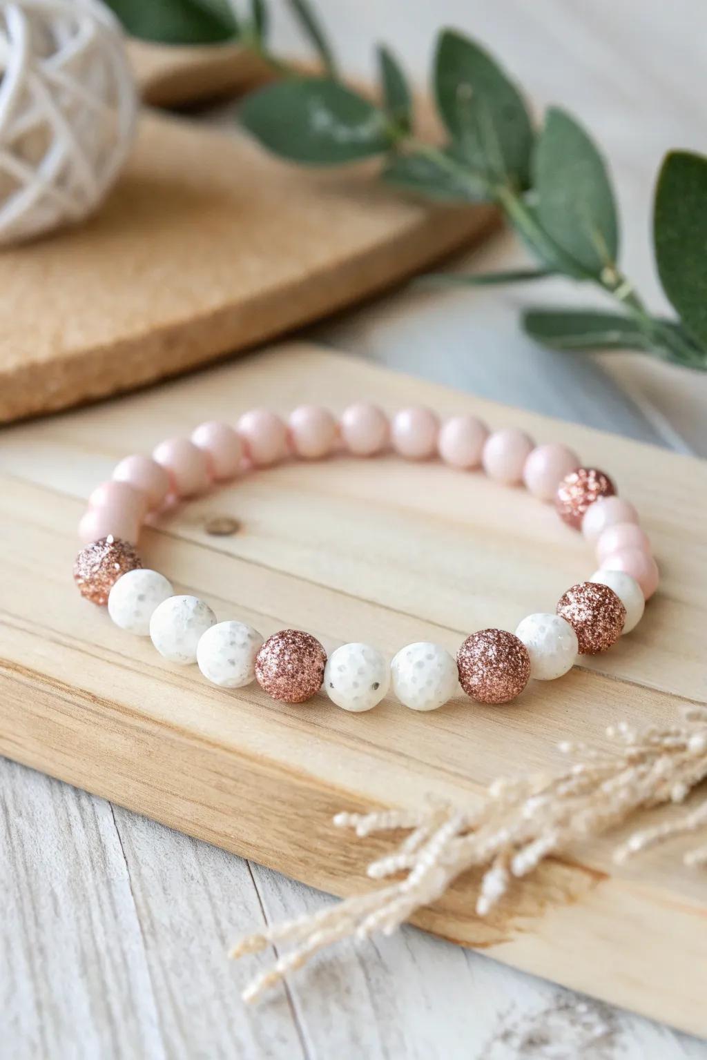 Sparkle in simplicity: a touch of shimmer to elevate your minimalist style.