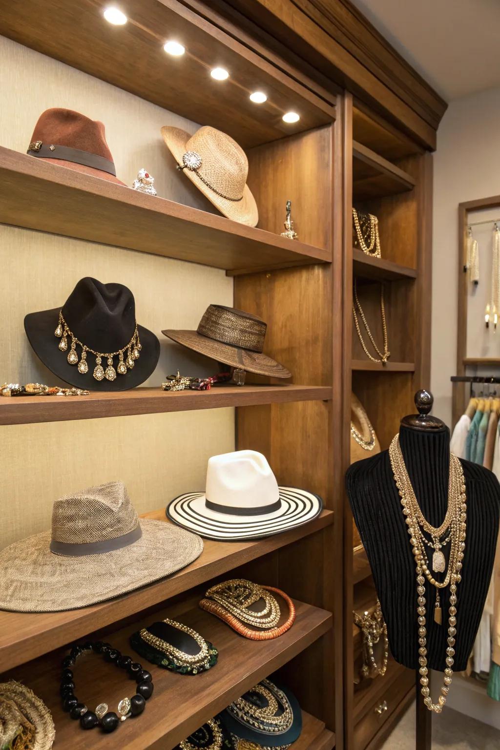 Show your style with artistic extra displays.