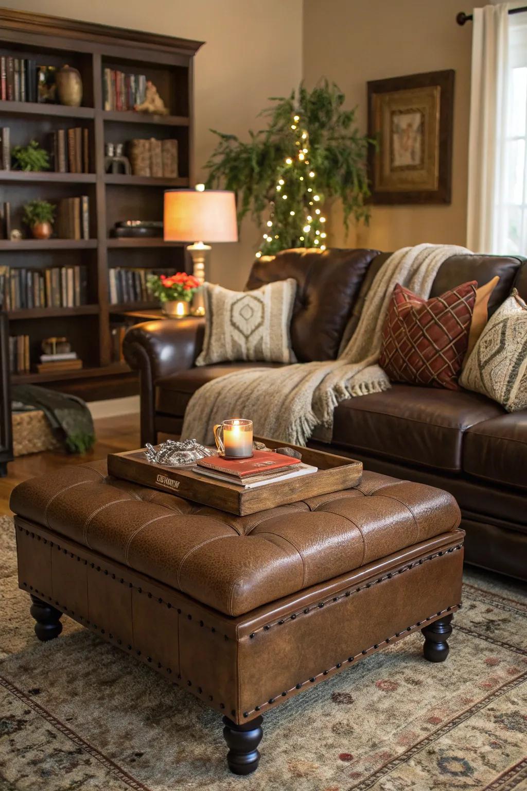 Seating ottomans offer comfort and functionality in one piece.