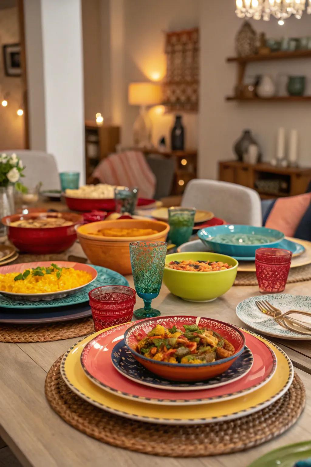 A vibrant meal exchange featuring a spectrum of radiant offerings.
