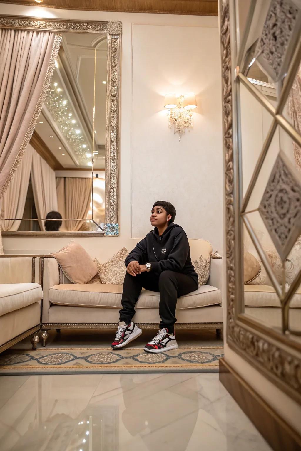 Mirrored symmetry bringing balance and harmony to your decor.