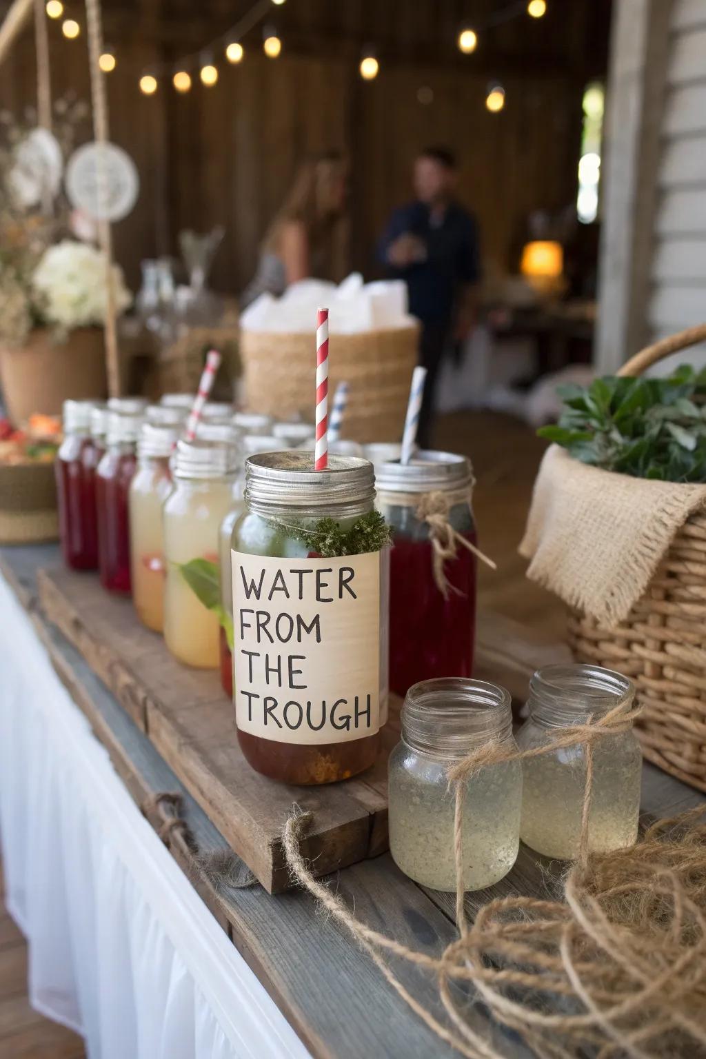 Quench thirst using cleverly themed Western drinks.