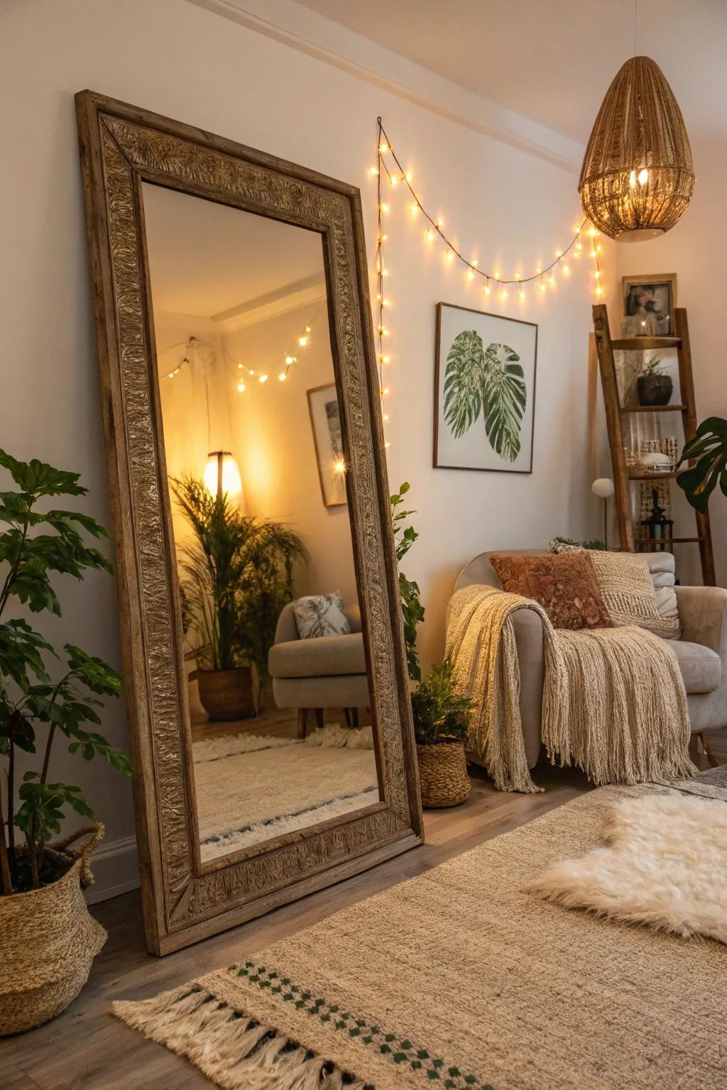 Mirrors enhance light.