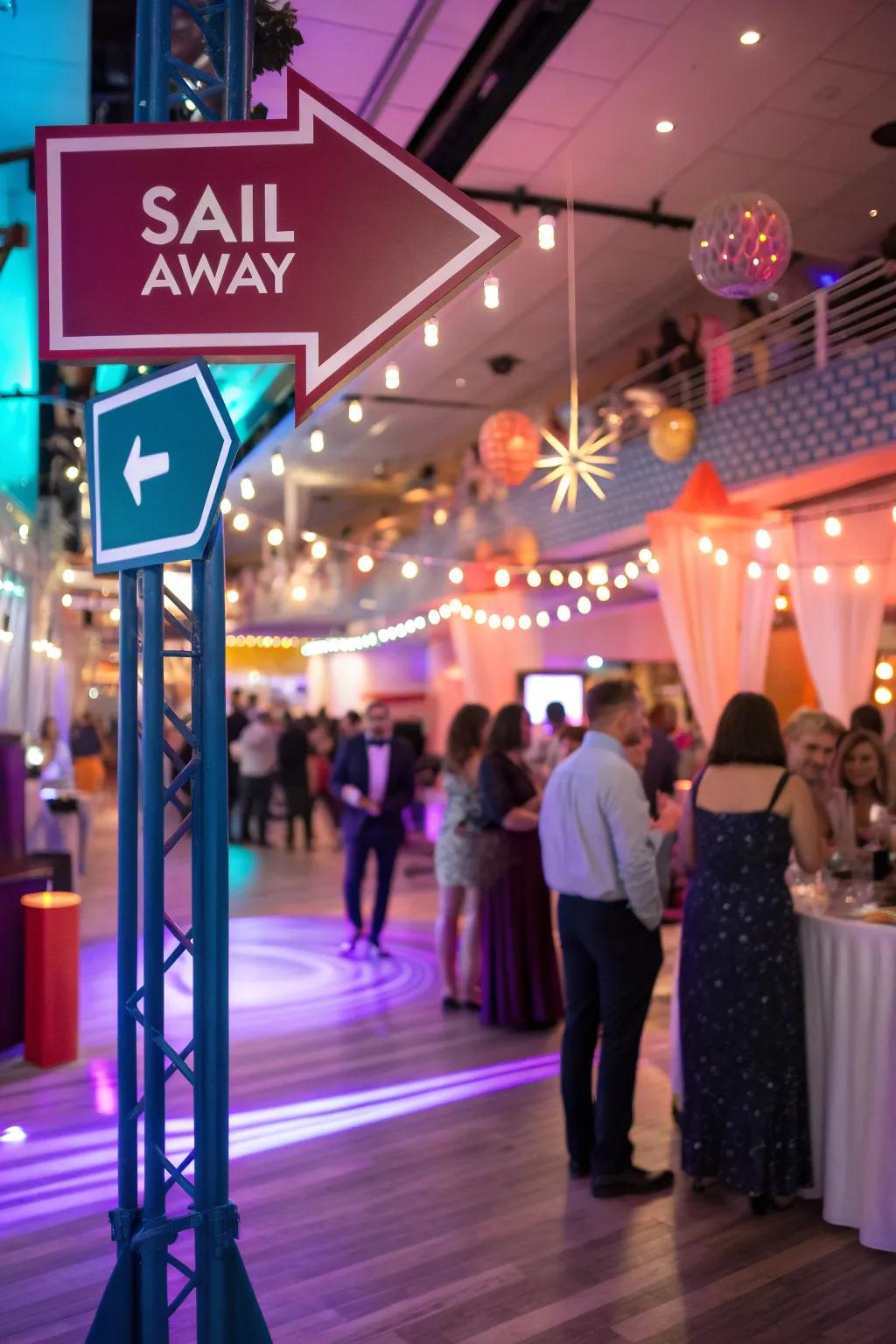 Signage adds personality and guides guests.