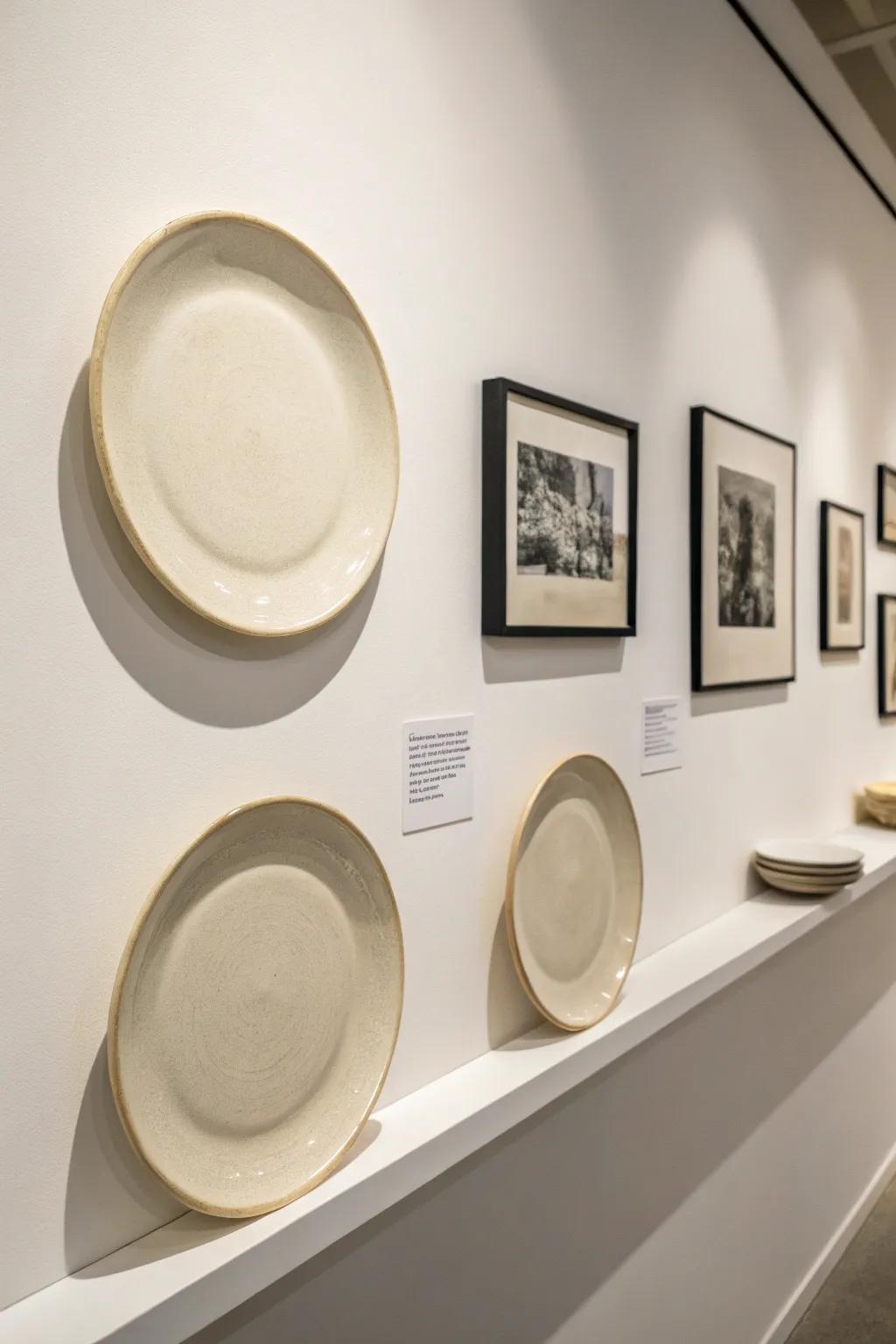Minimalist plate presentation for an understated sophistication.