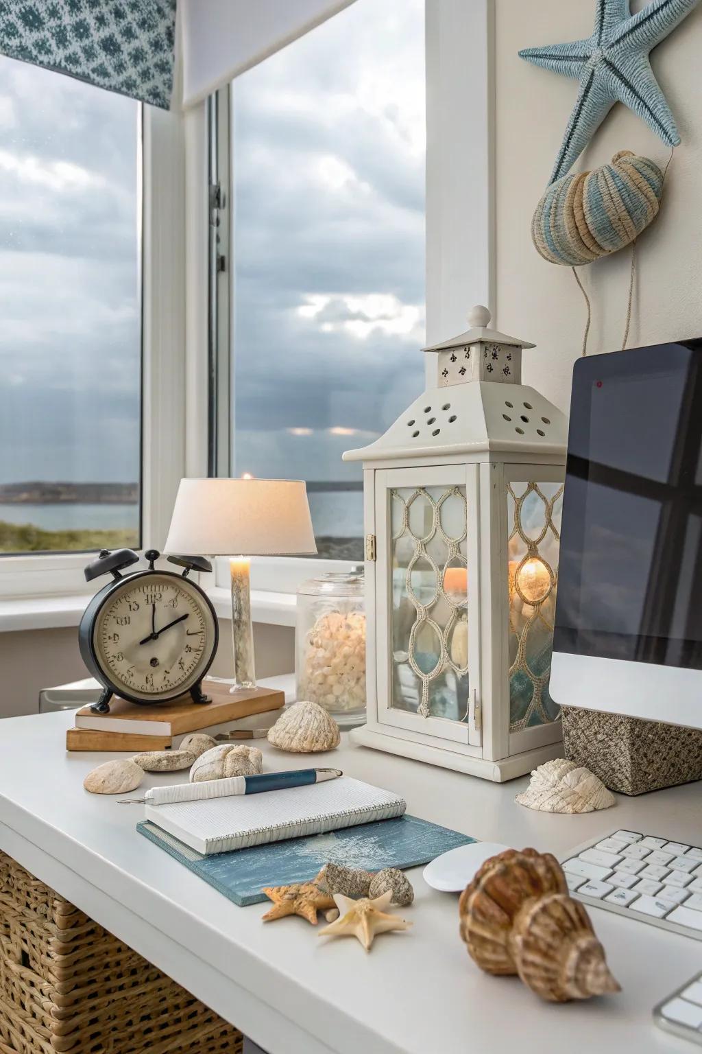 A thematic decor, like coastal, adds a personal flair.