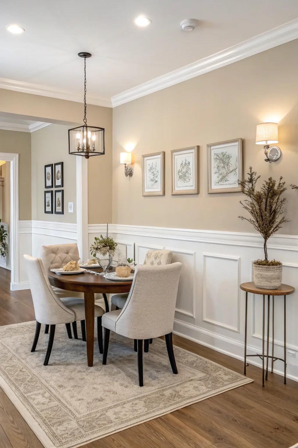 Soft colors provide a calm and minimalist elegance.