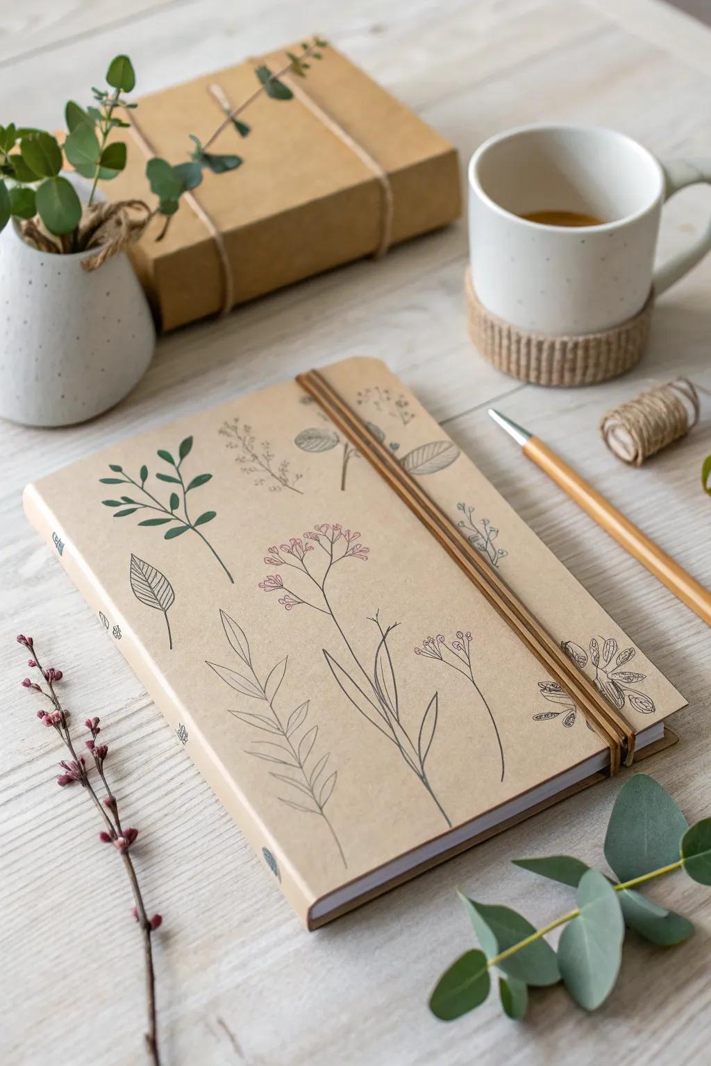 Make a journal cover that feels like a warm, personal welcome each time you open it.