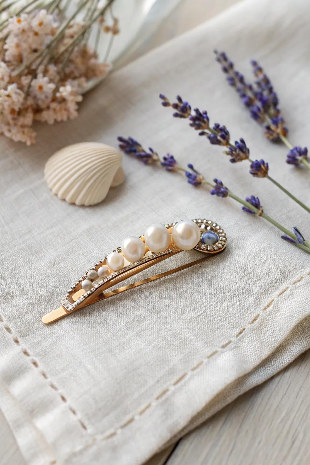 Introduce a hint of mermaid magic to your coiffure with these beautiful, handcrafted pilasters. Suited for a minimalist yet bewitching aesthetic.