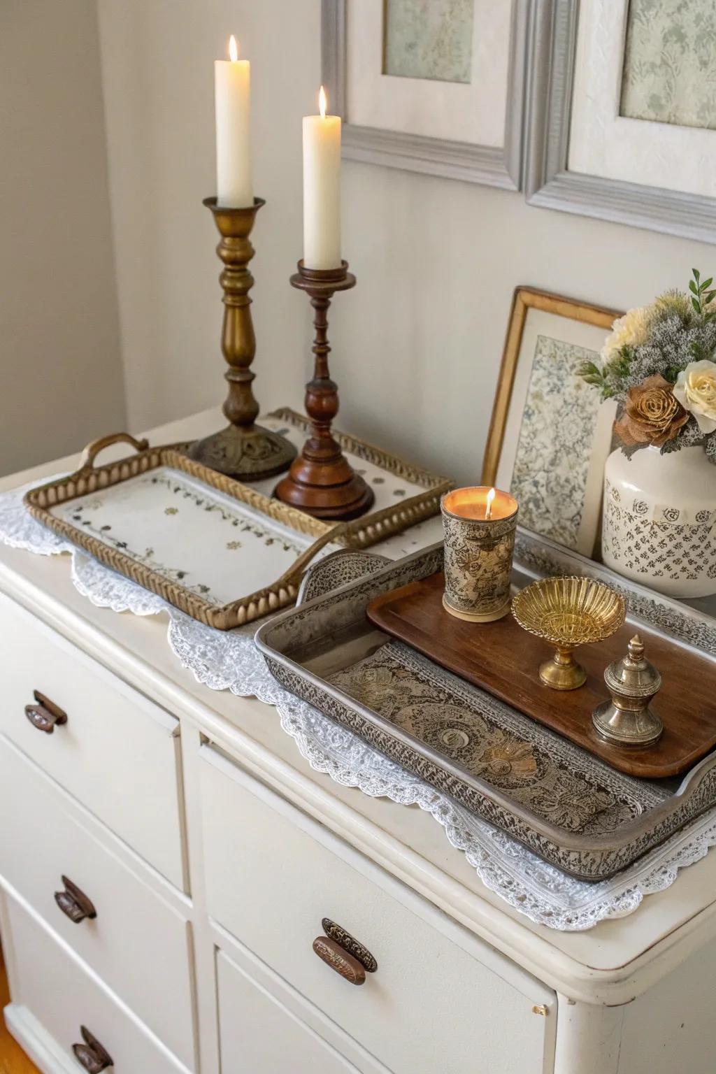 Vintage gems lend charm and a sense of history.