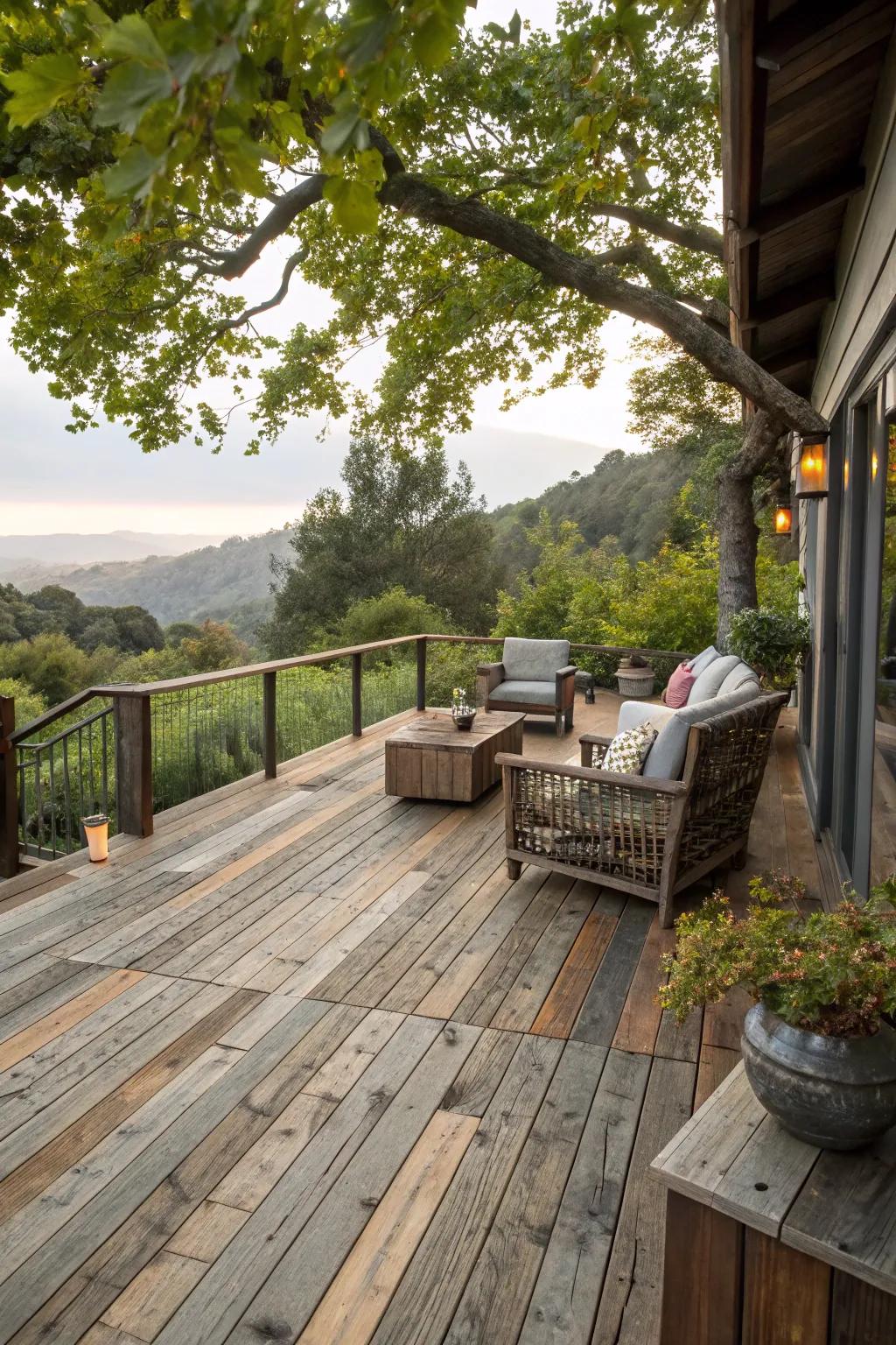 Eco-friendly flooring options enhance sustainability and charm.