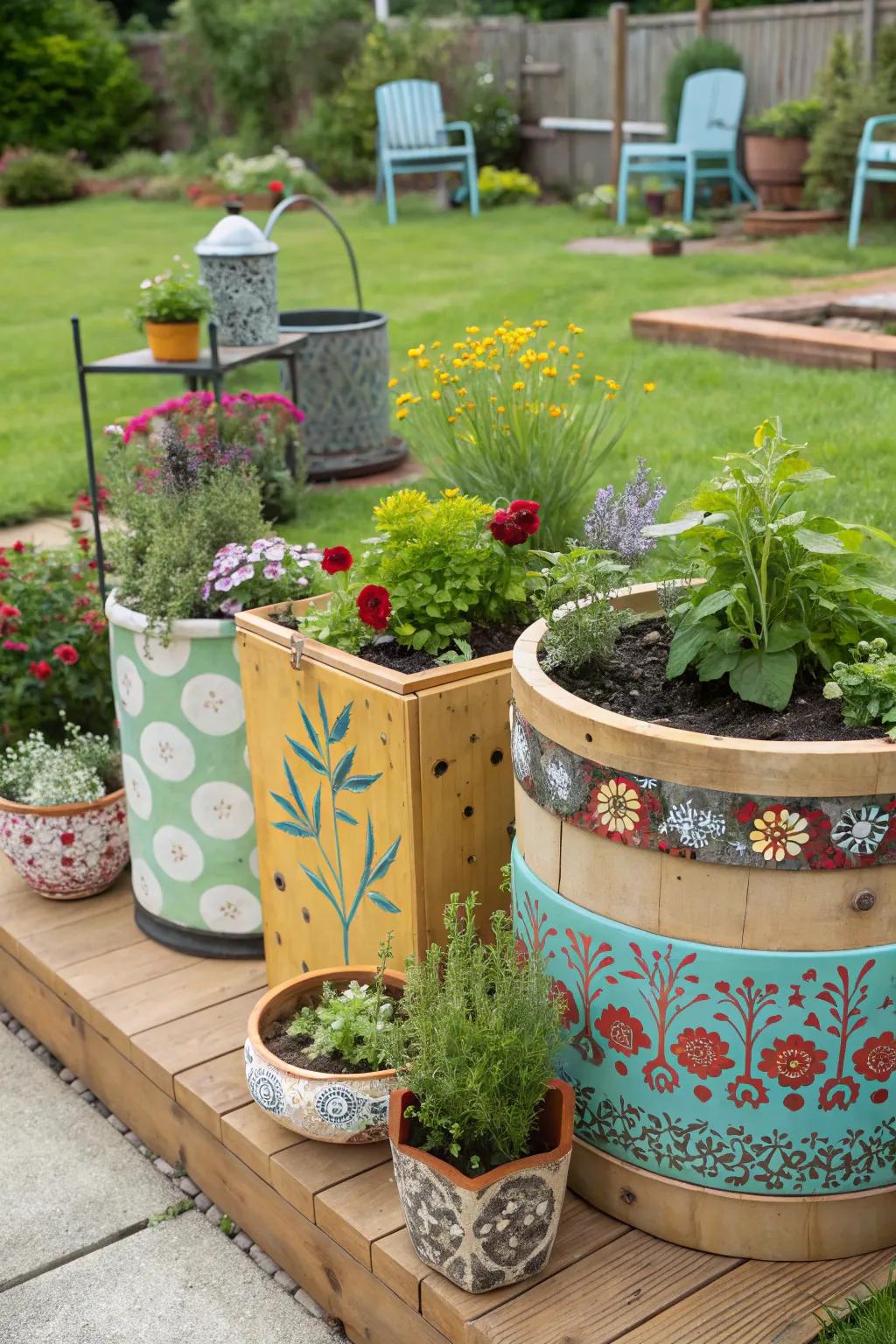 Personal nuances infusing individuality into the garden.