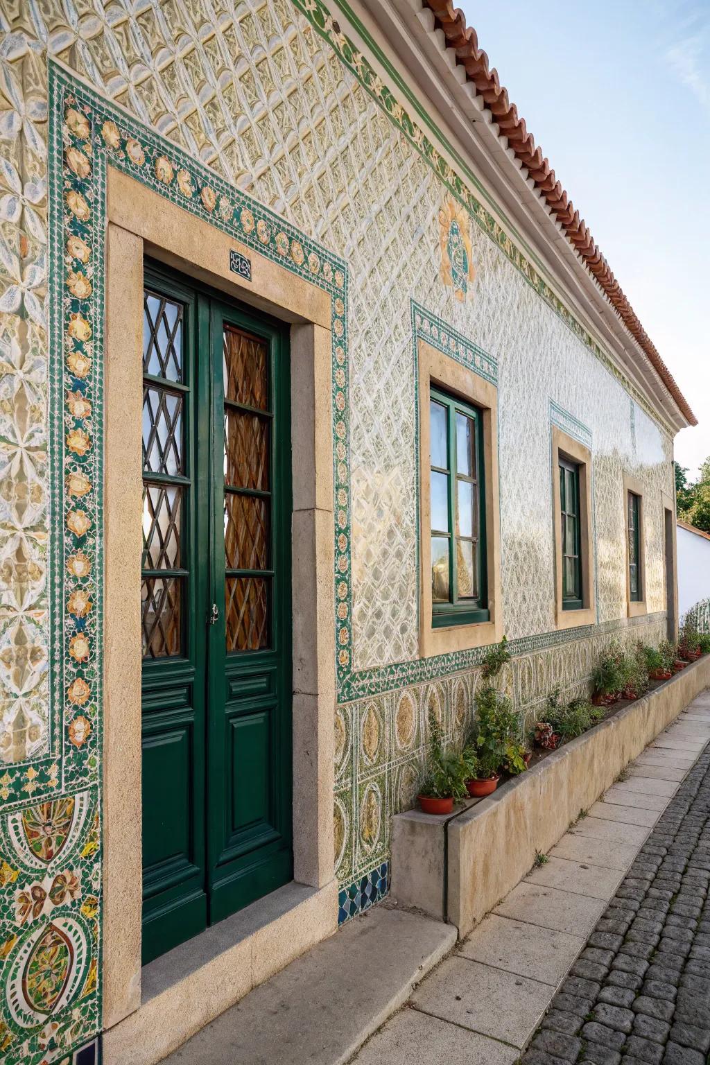 Designed cladding and trim imparts character and highlights.