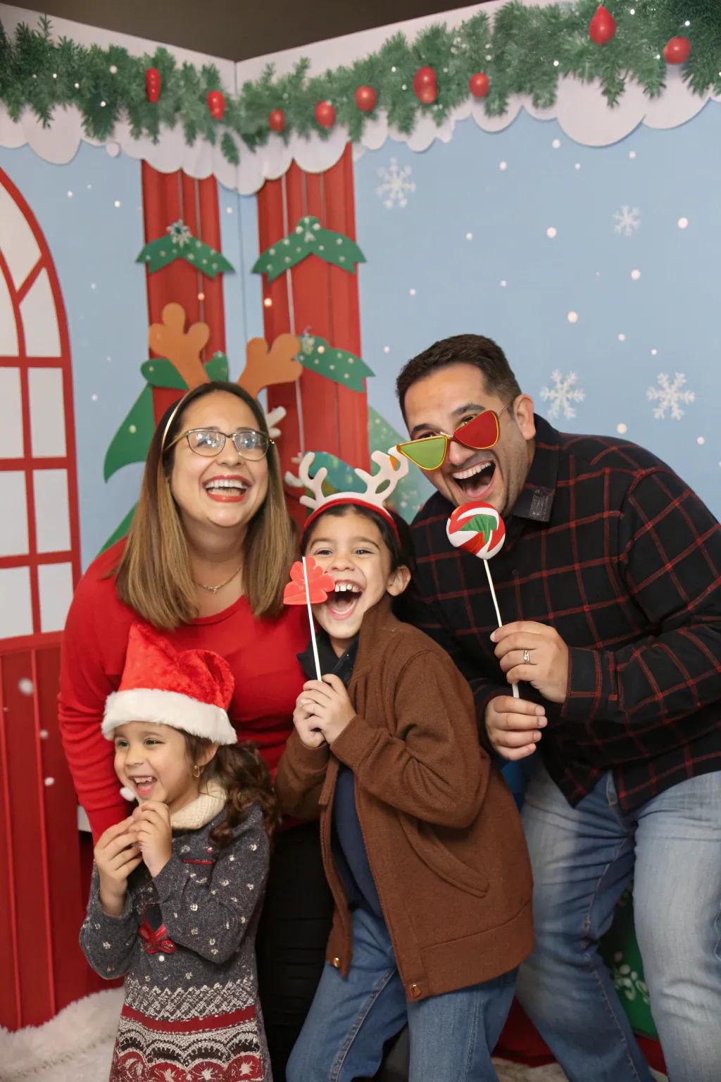 Capture the holiday spirit with an entertaining photo booth.