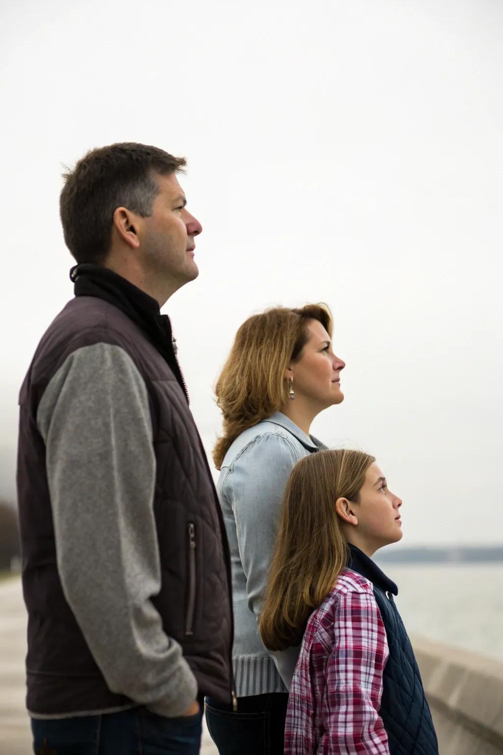 Profile captures fashion a striking and unified family portrait.