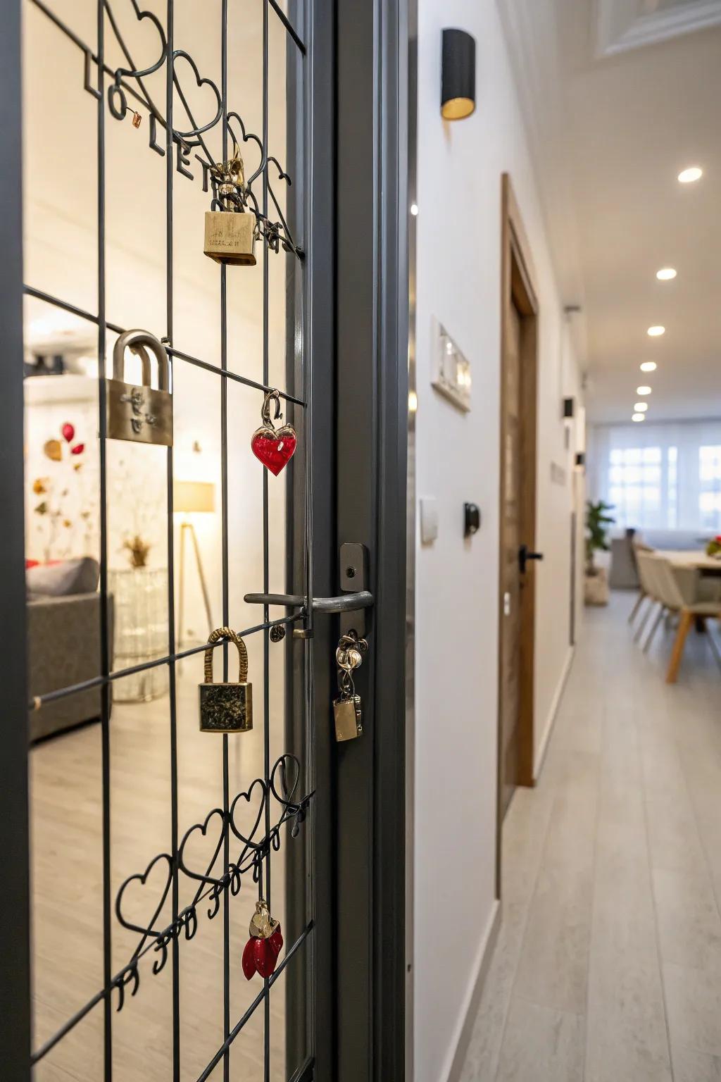 Celebrate affection with a distinctive affection fasteners display.