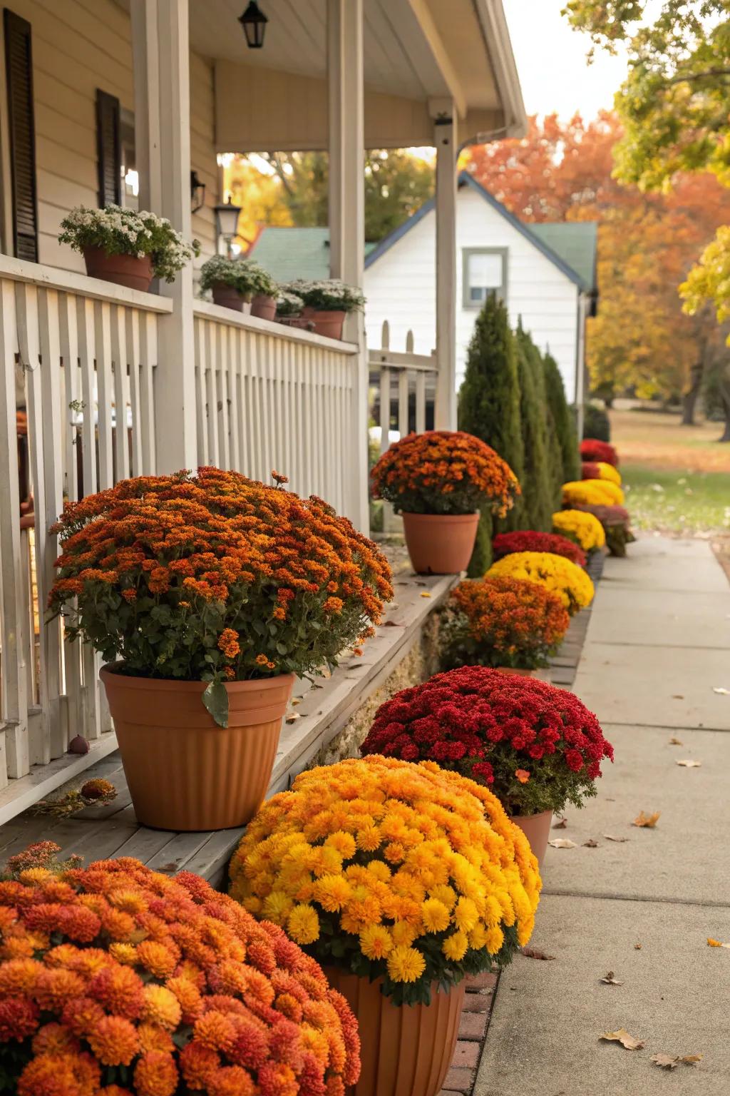Seasonal flora conveys vibrant life to your open-air area.