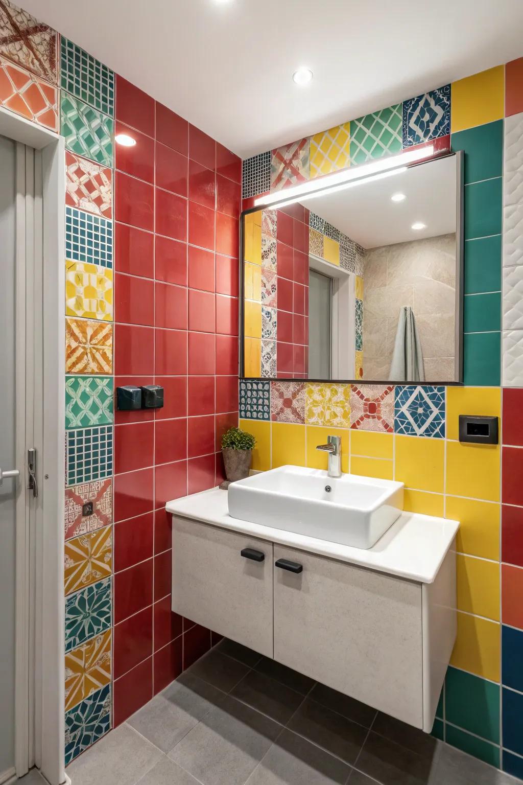 A bold highlight wall adds drama and becomes a centerpiece.