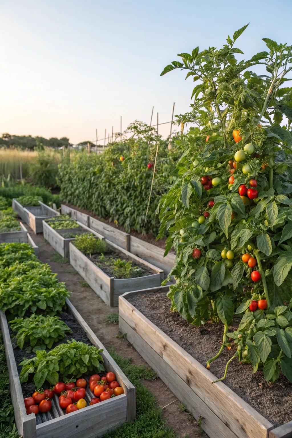 A vegetable garden combines beauty and practicality in your yard.