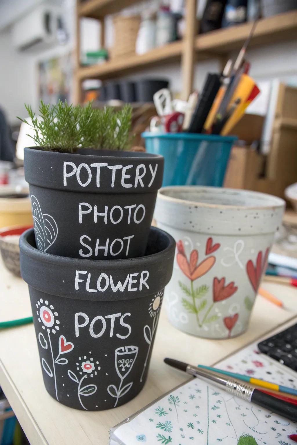 Enjoy the flexibility of pots designed using custom coating.