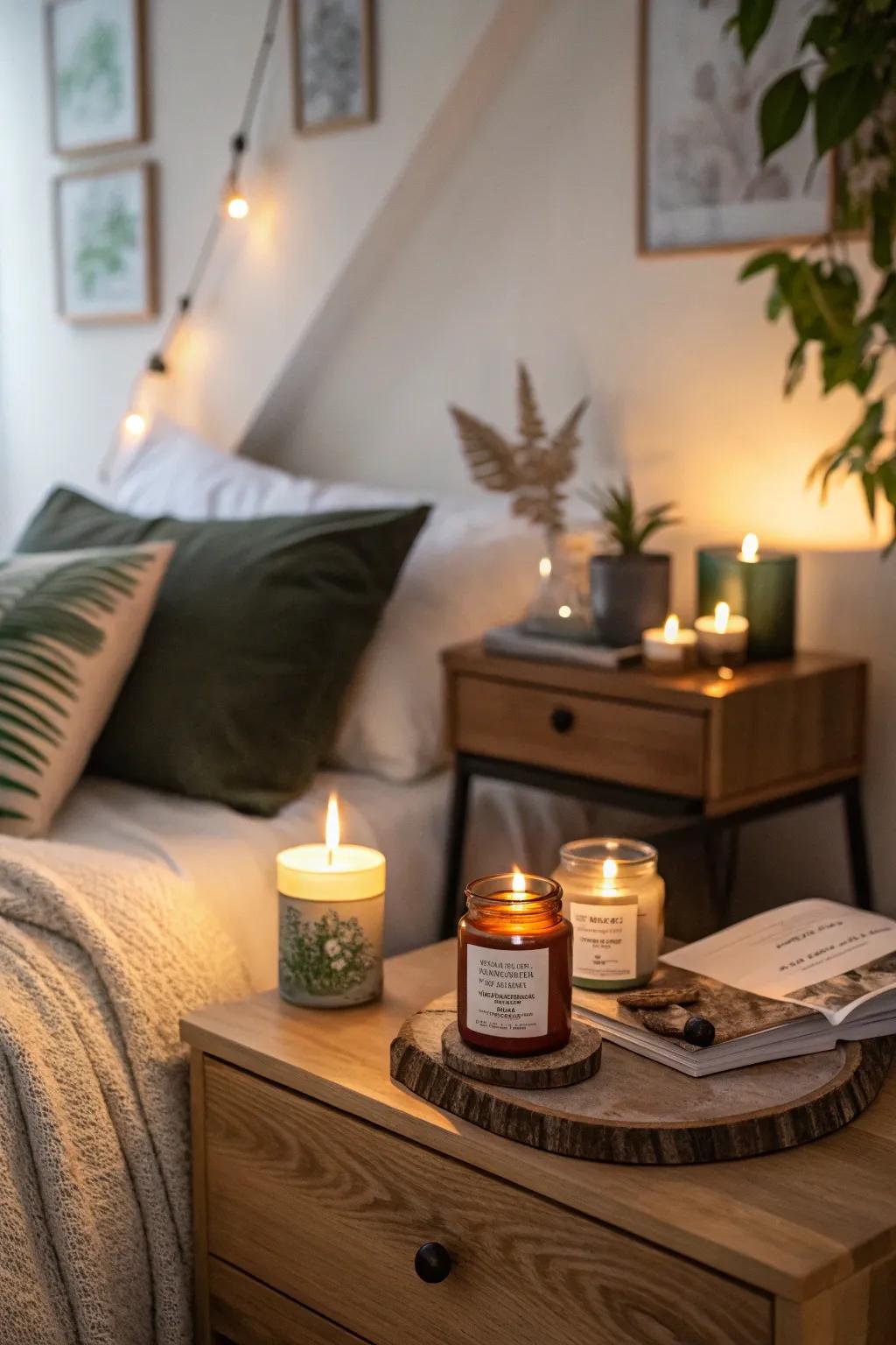 Forest scents enhance the sensory experience.