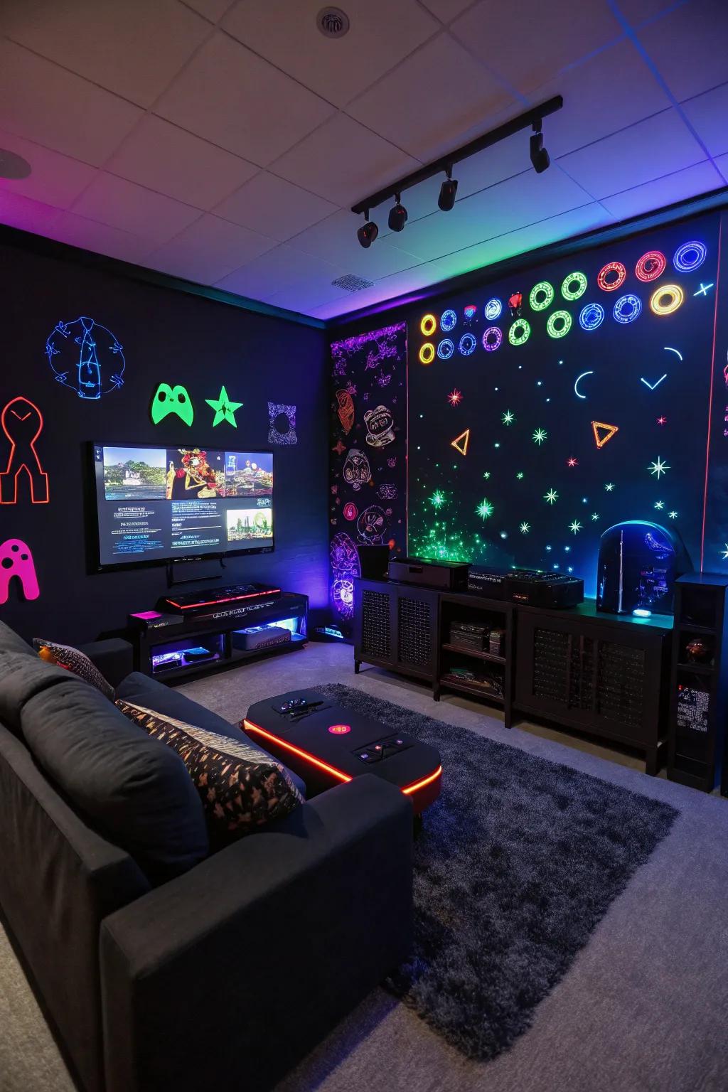 Luminous elements fashion a magical atmosphere.