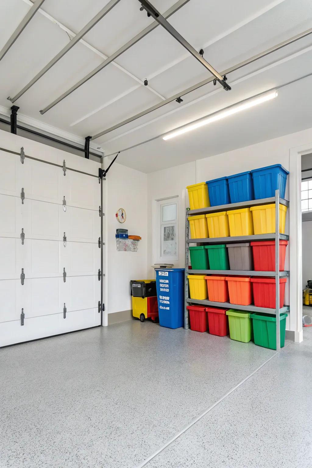 A clean, white serves as an ideal backdrop for colourful decor.