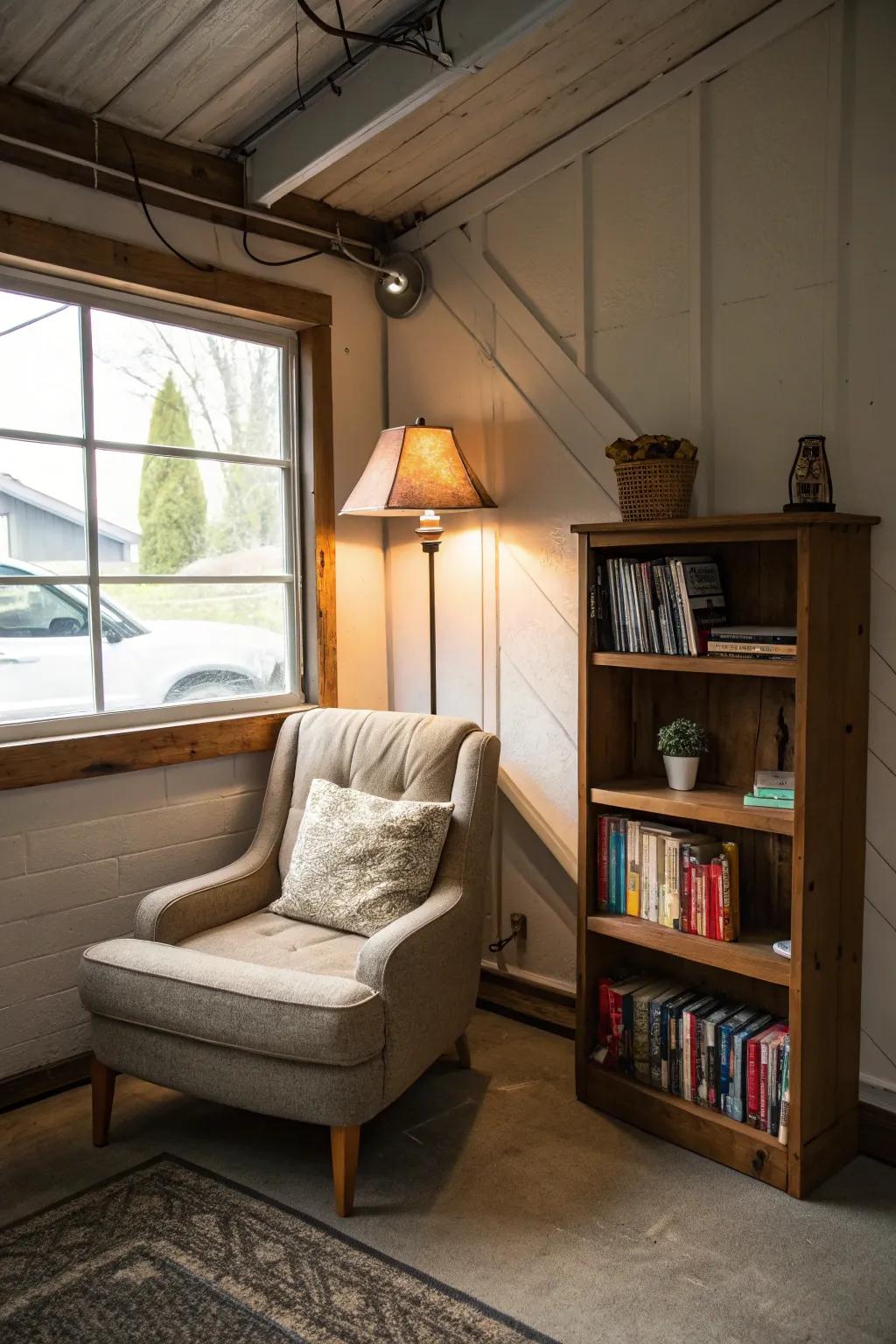 Build a relaxation corner for inspiration.